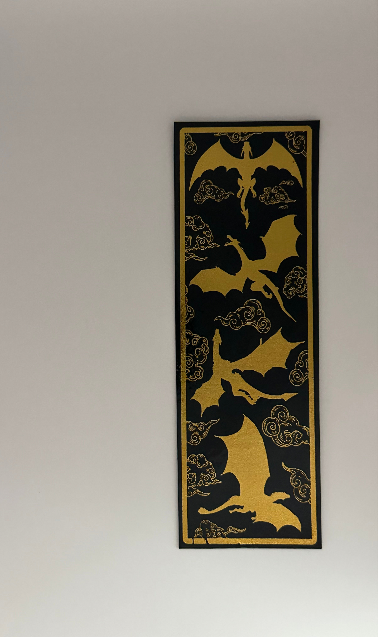 Dragons - Foil Bookmark - (Gold)