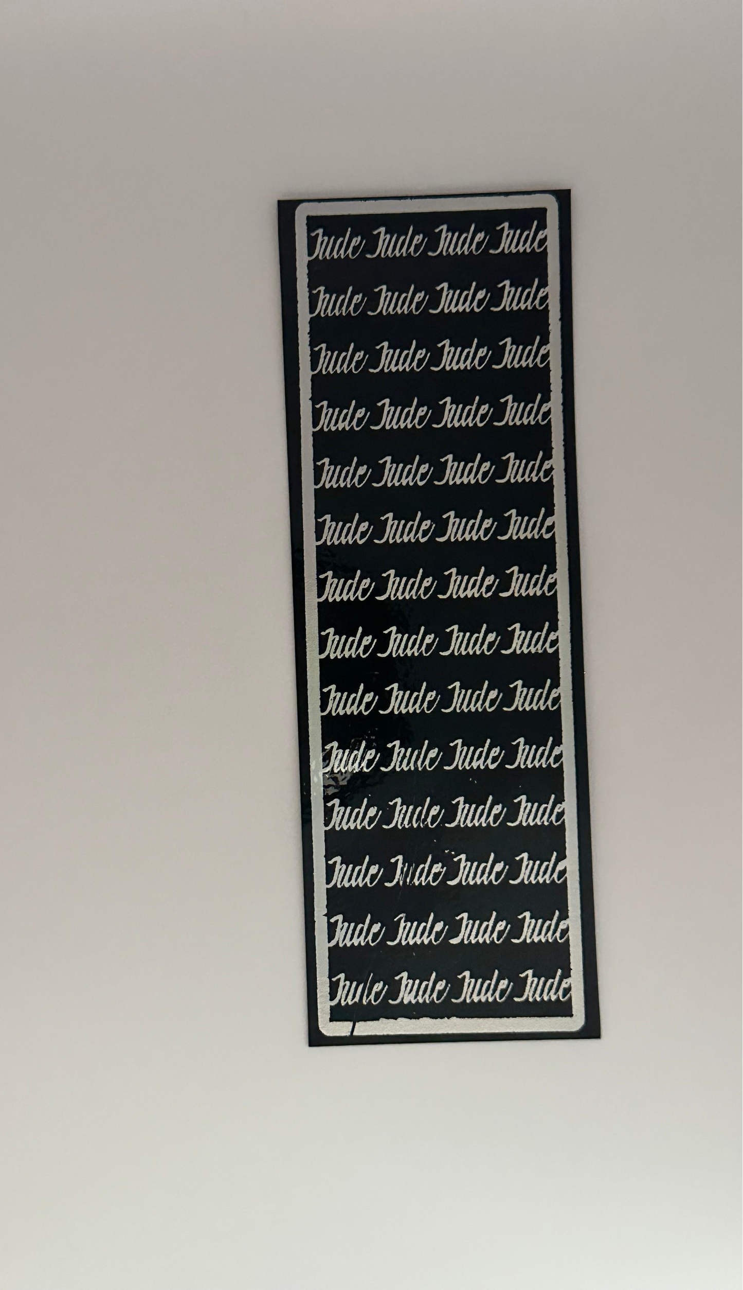 Jude - Foil Bookmark - (Silver Holographic)