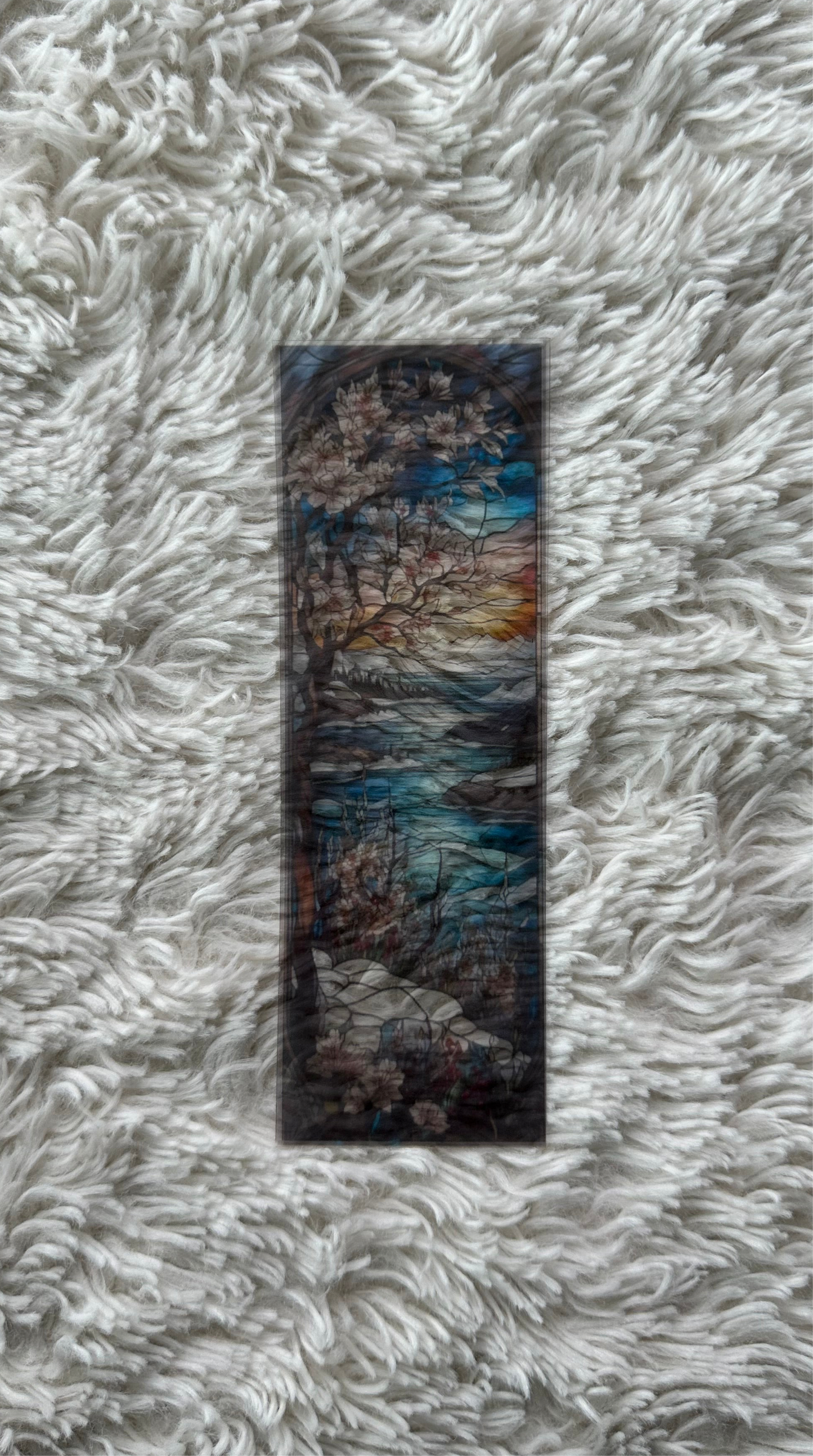 Stained Glass Style Landscape - Bookmark (70)