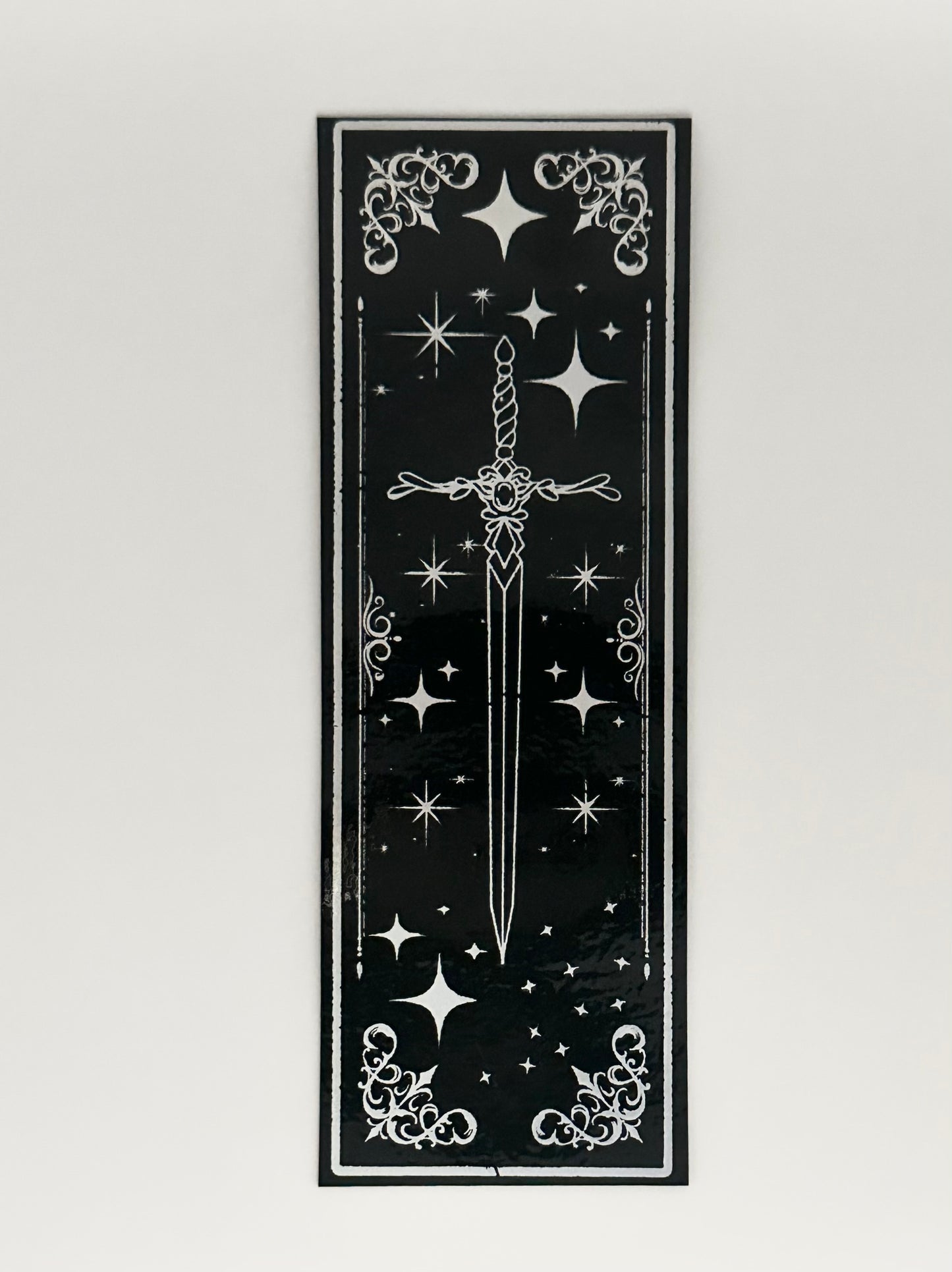 Antique Sword - Foil Bookmark - (Silver Holographic)