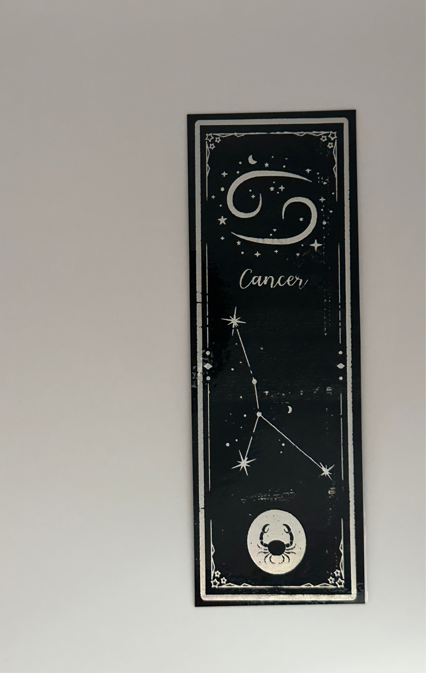 Cancer - Foil Bookmark - (Silver Holographic)