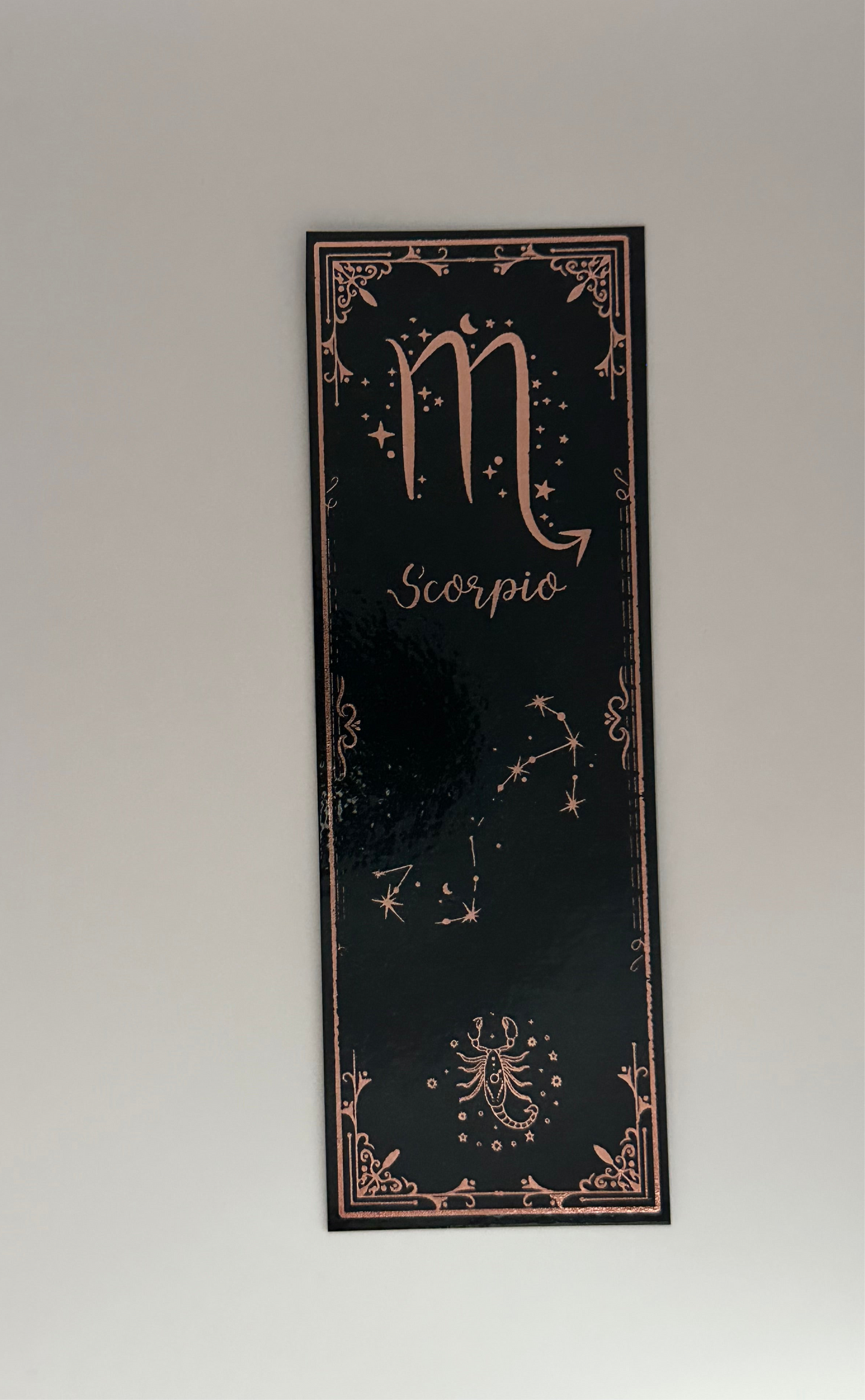 Scorpio - Foil Bookmark - (Rose Gold)