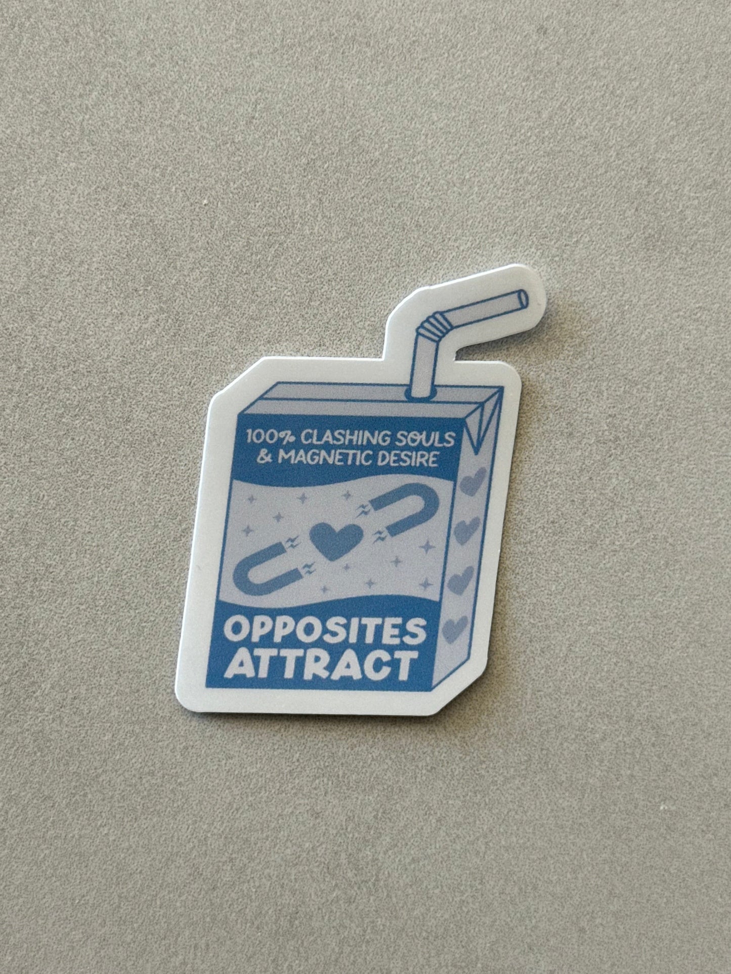Opposites Attract Trope Juice box - Sticker