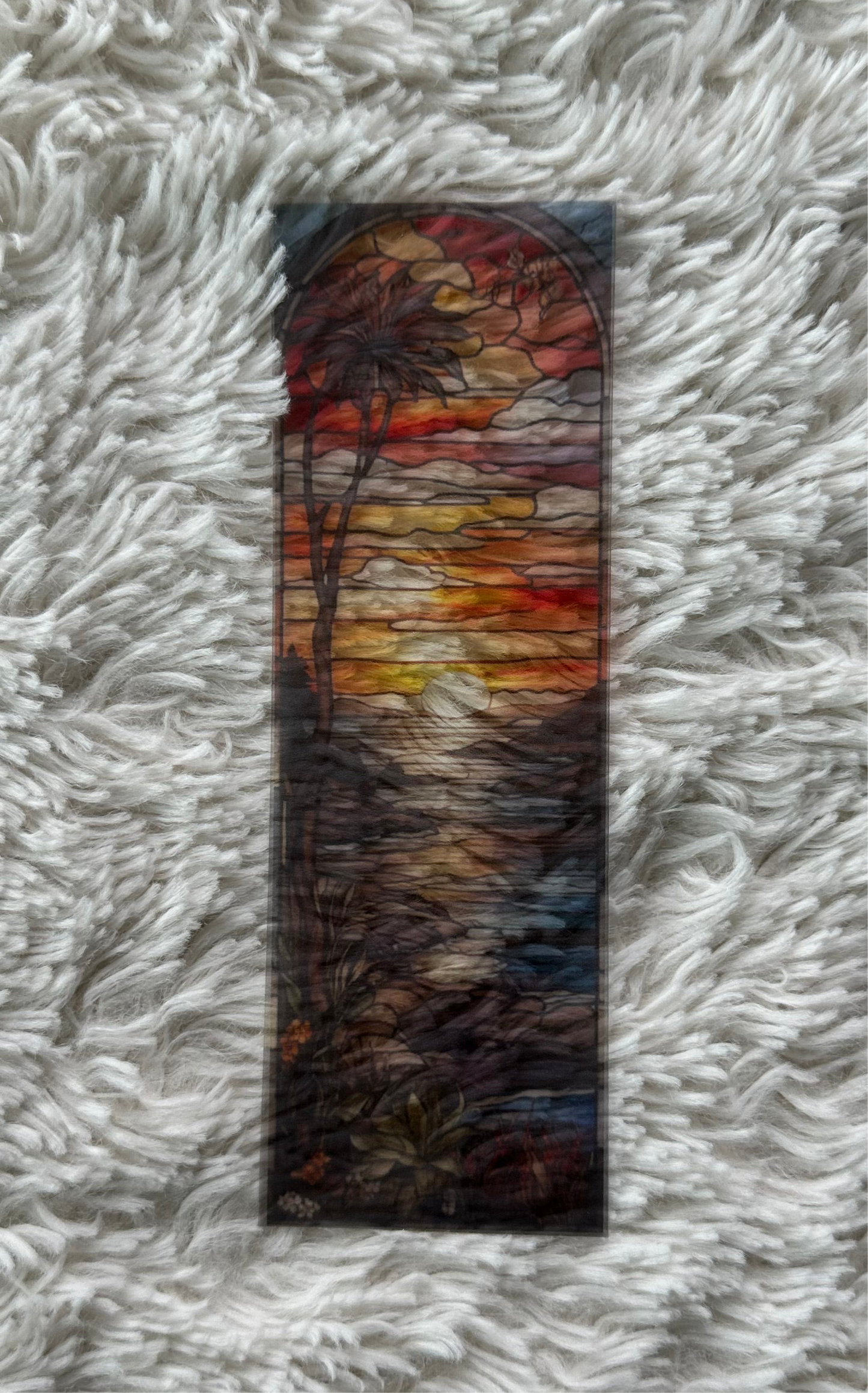 Stained Glass Style Landscape - Bookmark (45)