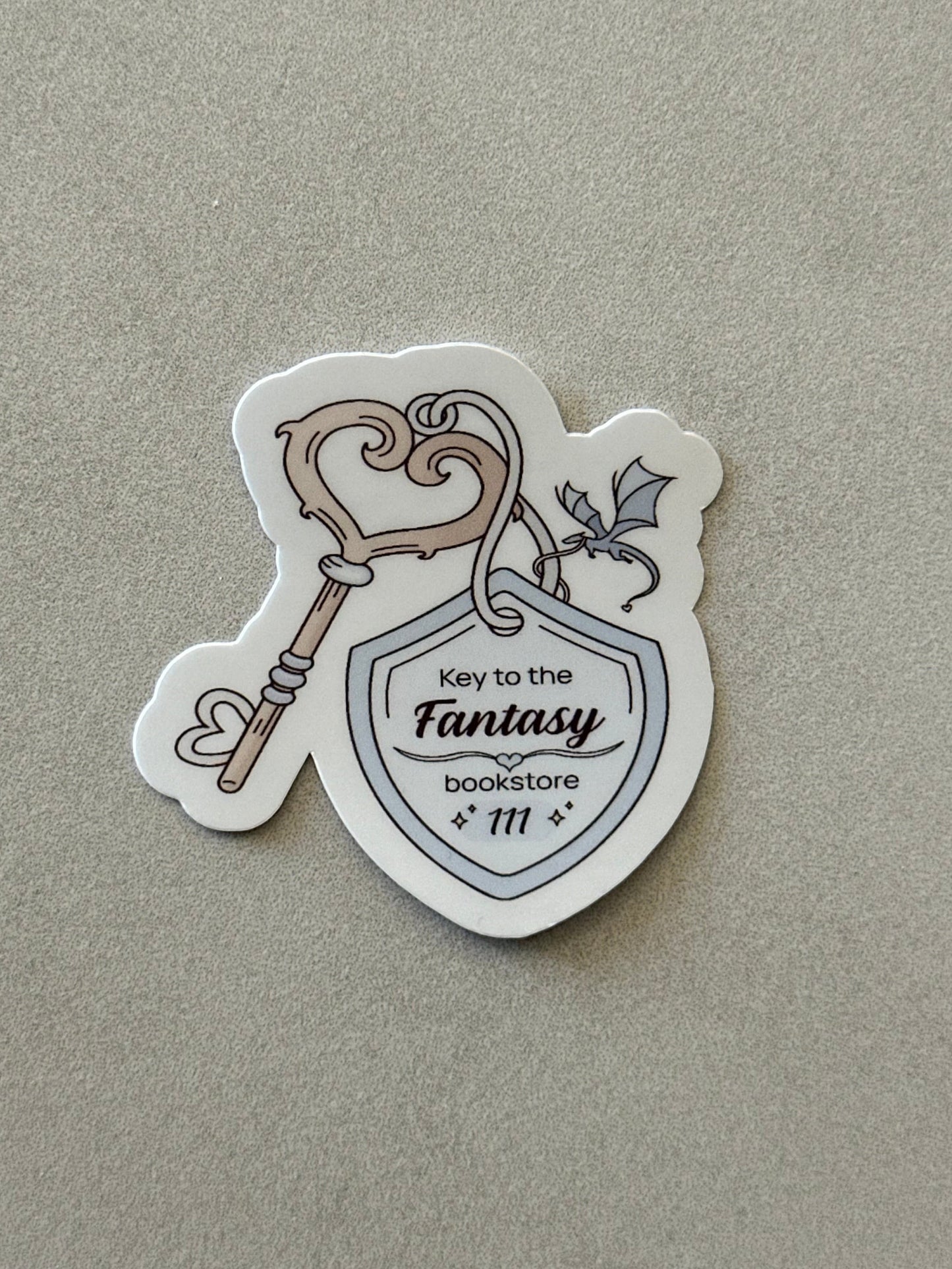 Key To The Fantasy Bookstore - Sticker