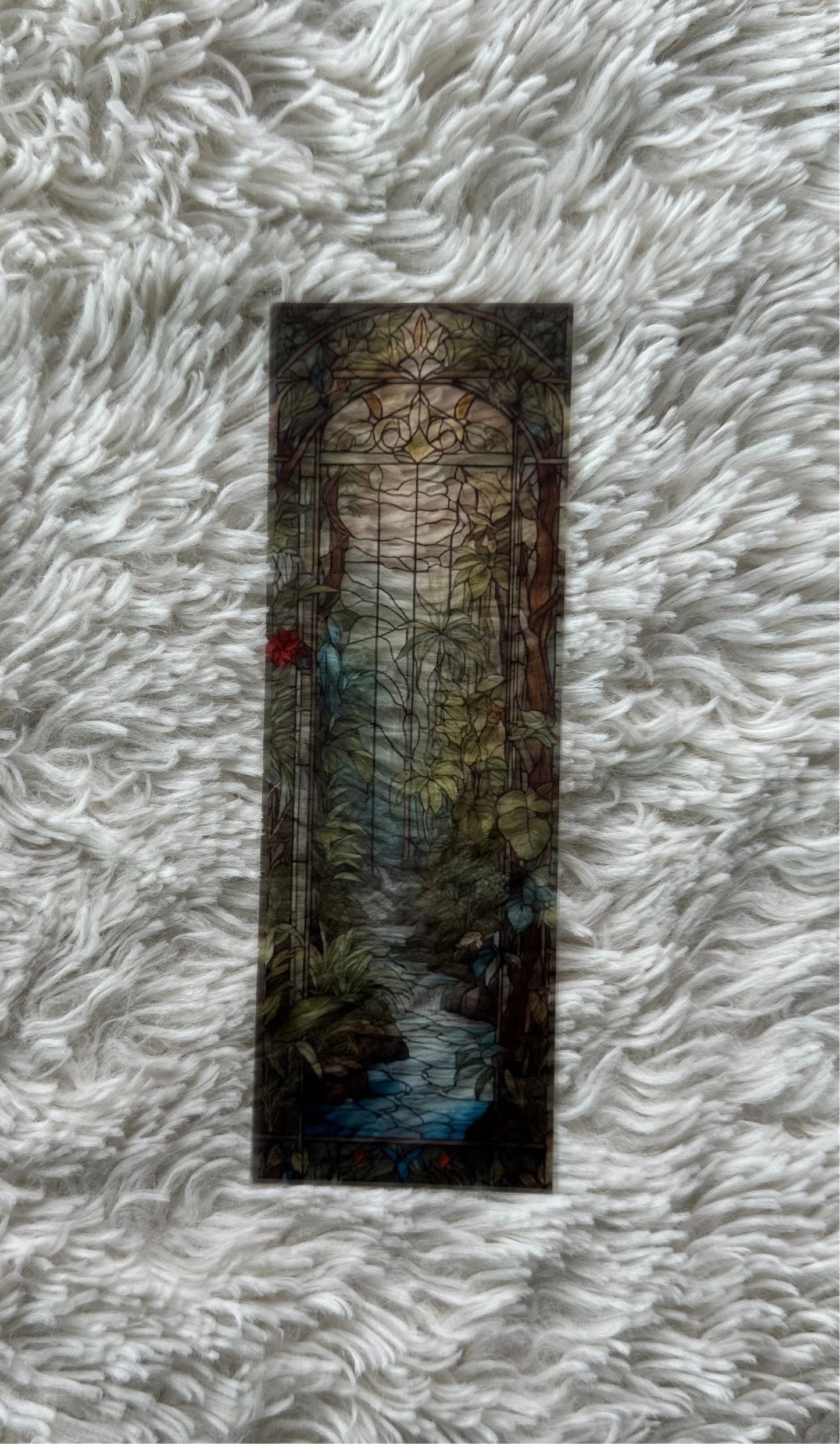 Stained Glass Style Landscape - Bookmark (91)