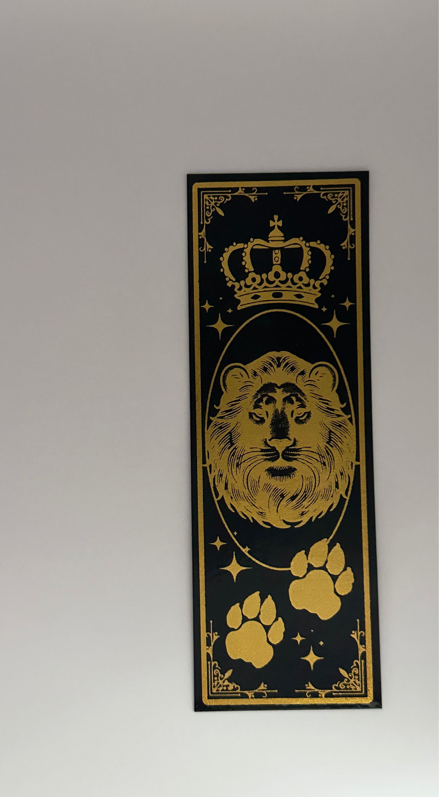 Lion - Foil Bookmark - (Gold)