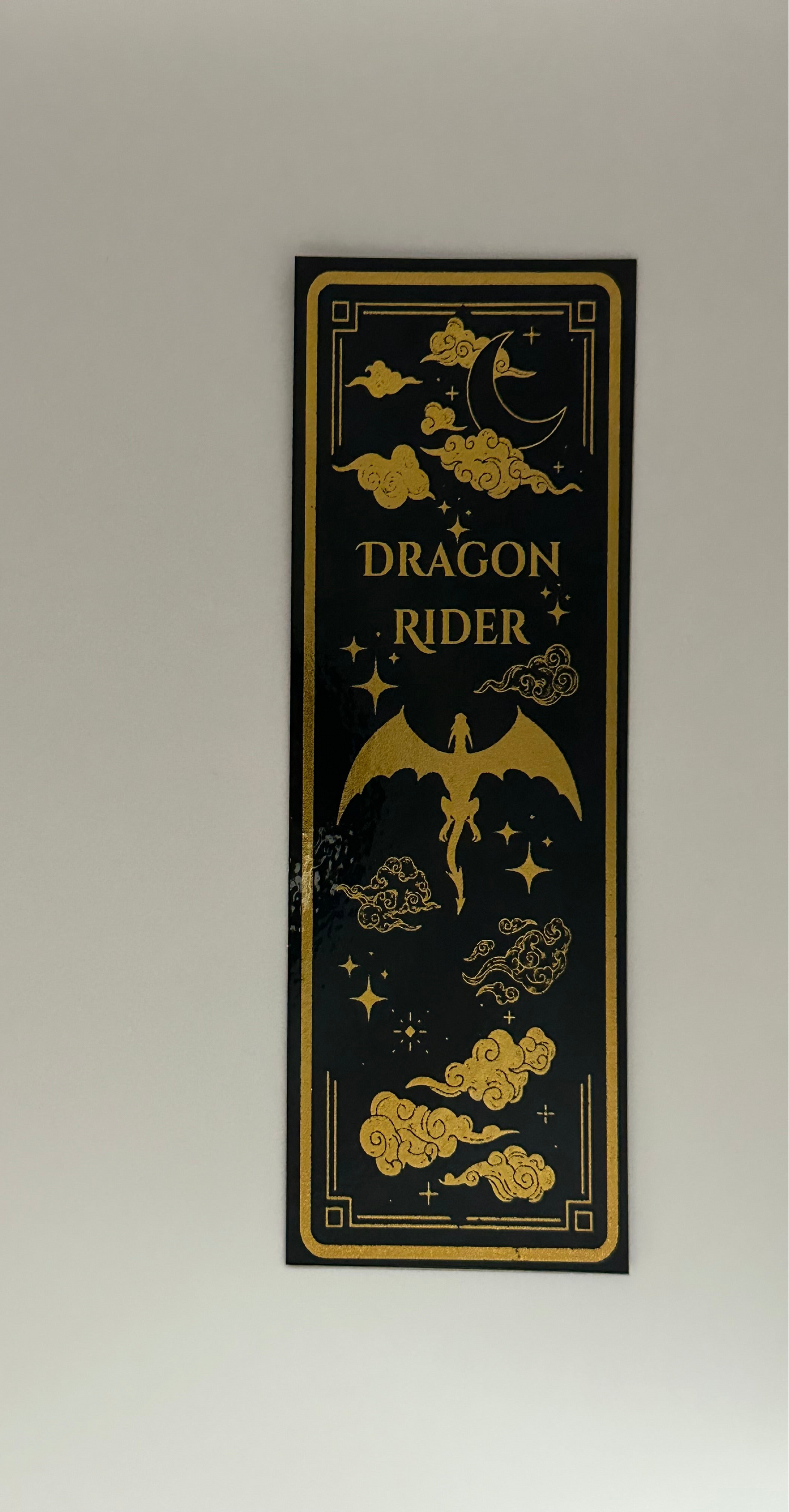 Dragon & Clouds - Foil Bookmark - (Gold)