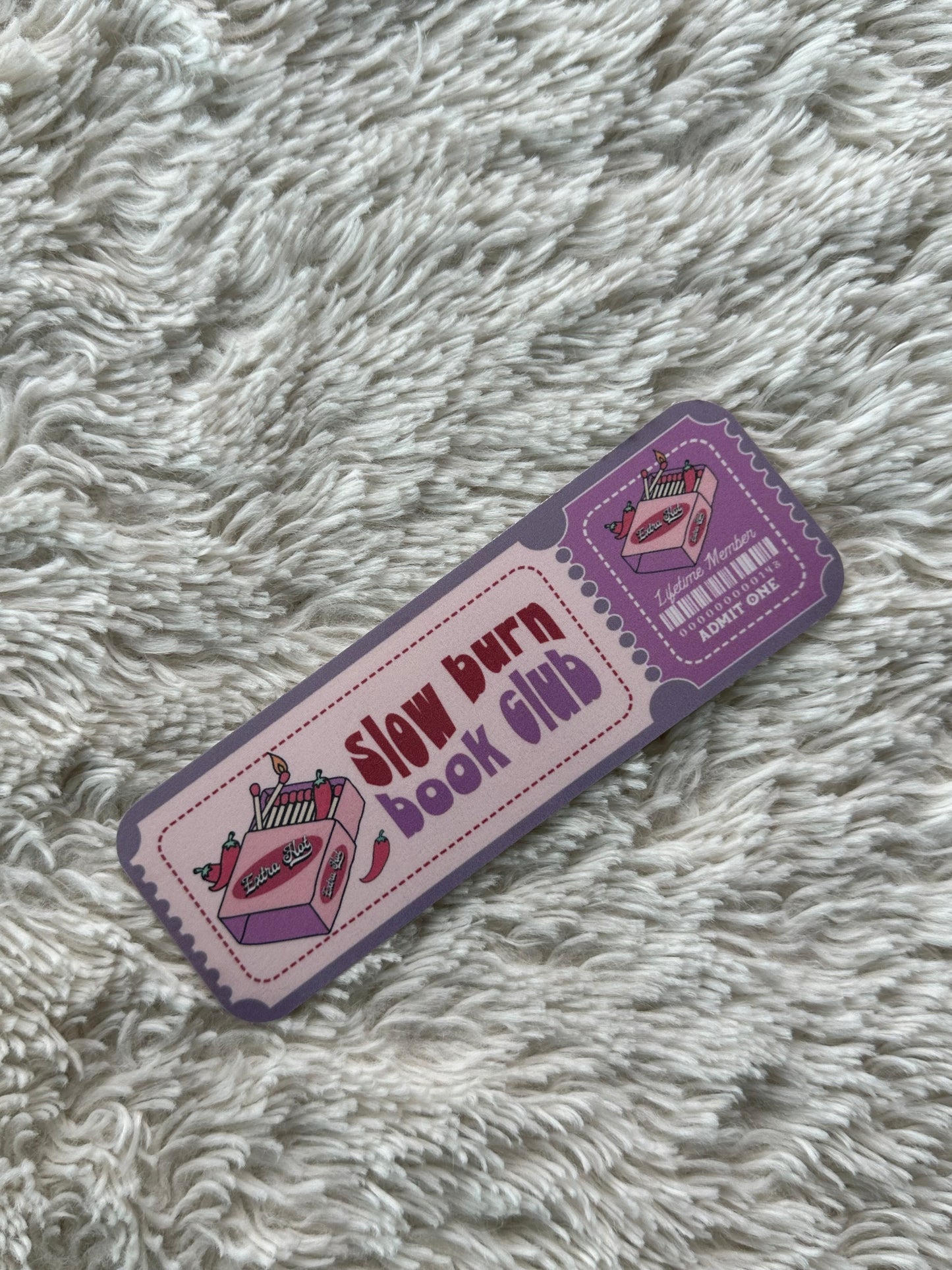 Slow Burn Book Club - Bookmark (Purple)
