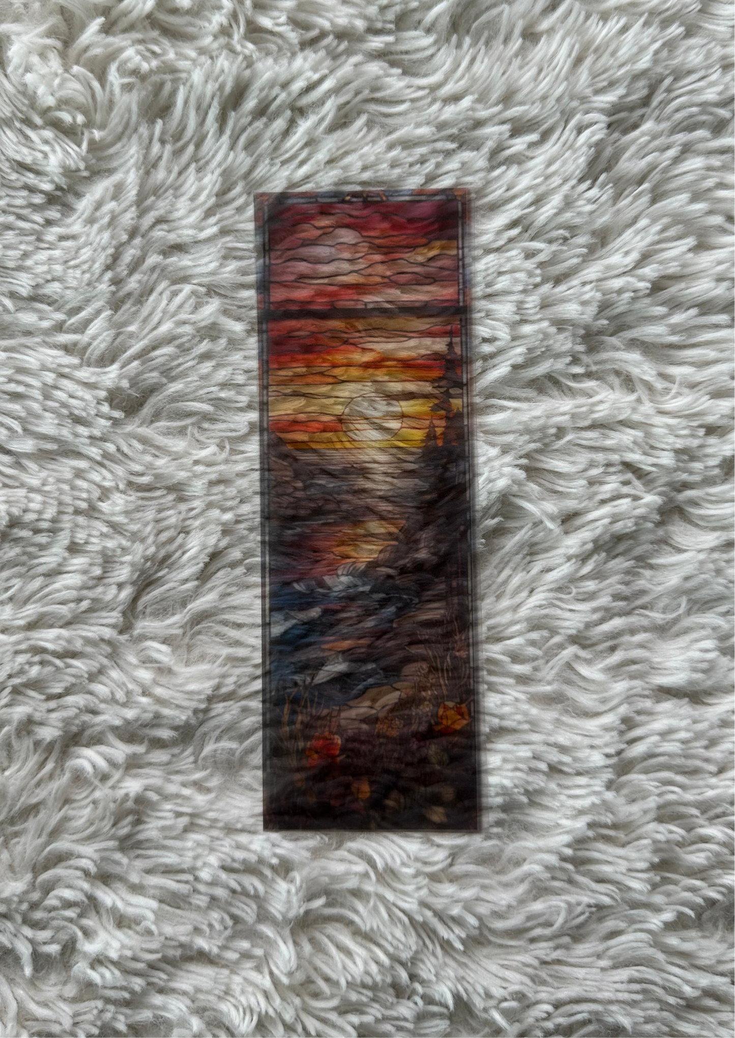 Stained Glass Style Landscape - Bookmark (41)