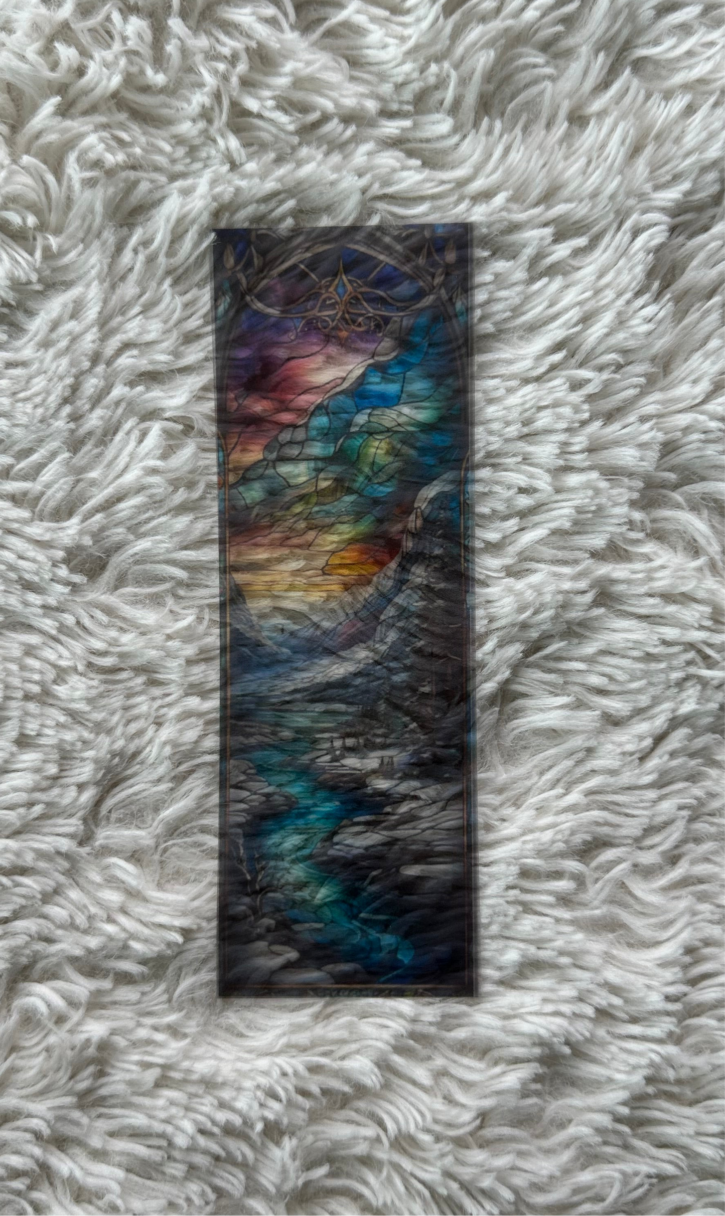 Stained Glass Style Landscape - Bookmark (20)