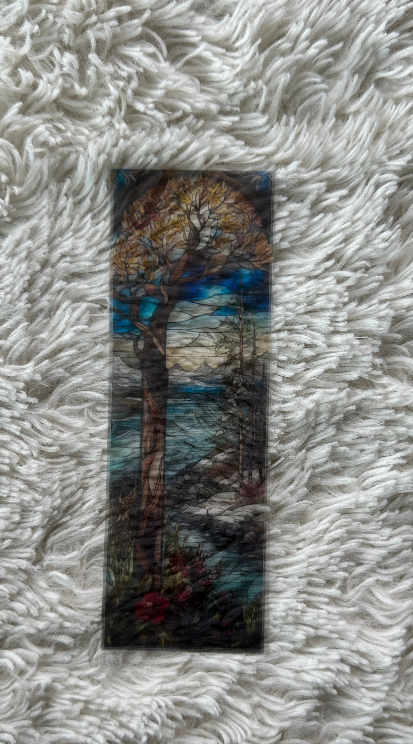 Stained Glass Style Landscape - Bookmark (29)