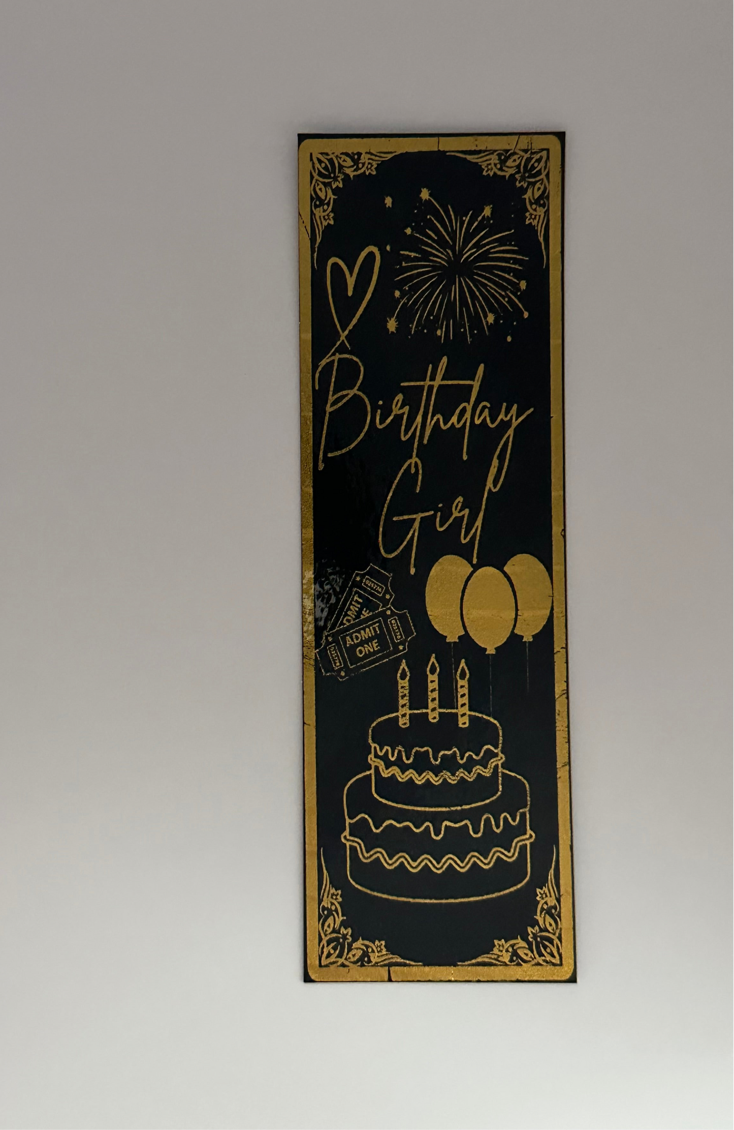 Birthday Girl - Foil Bookmark - (Gold)