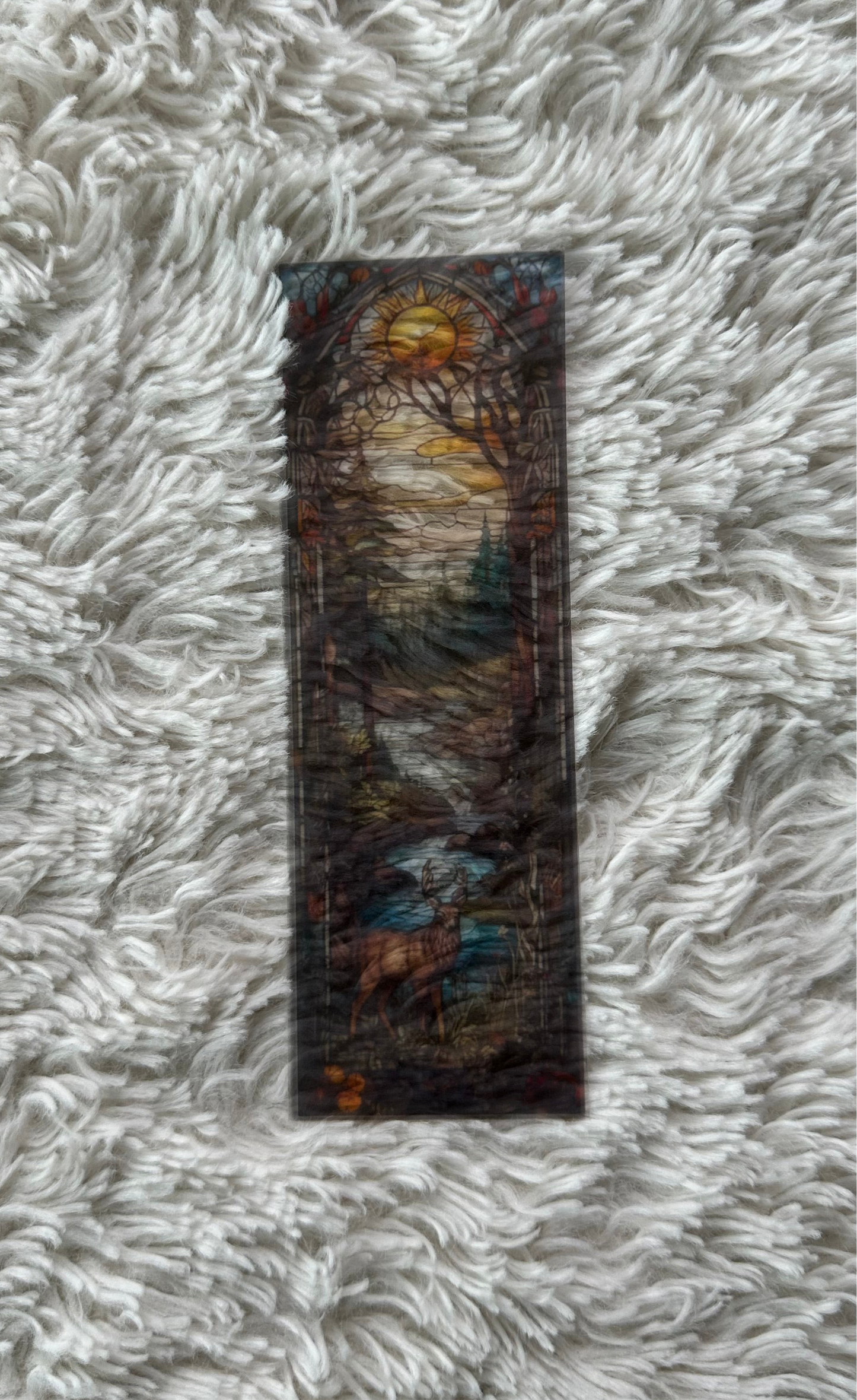 Stained Glass Style Landscape - Bookmark (72)