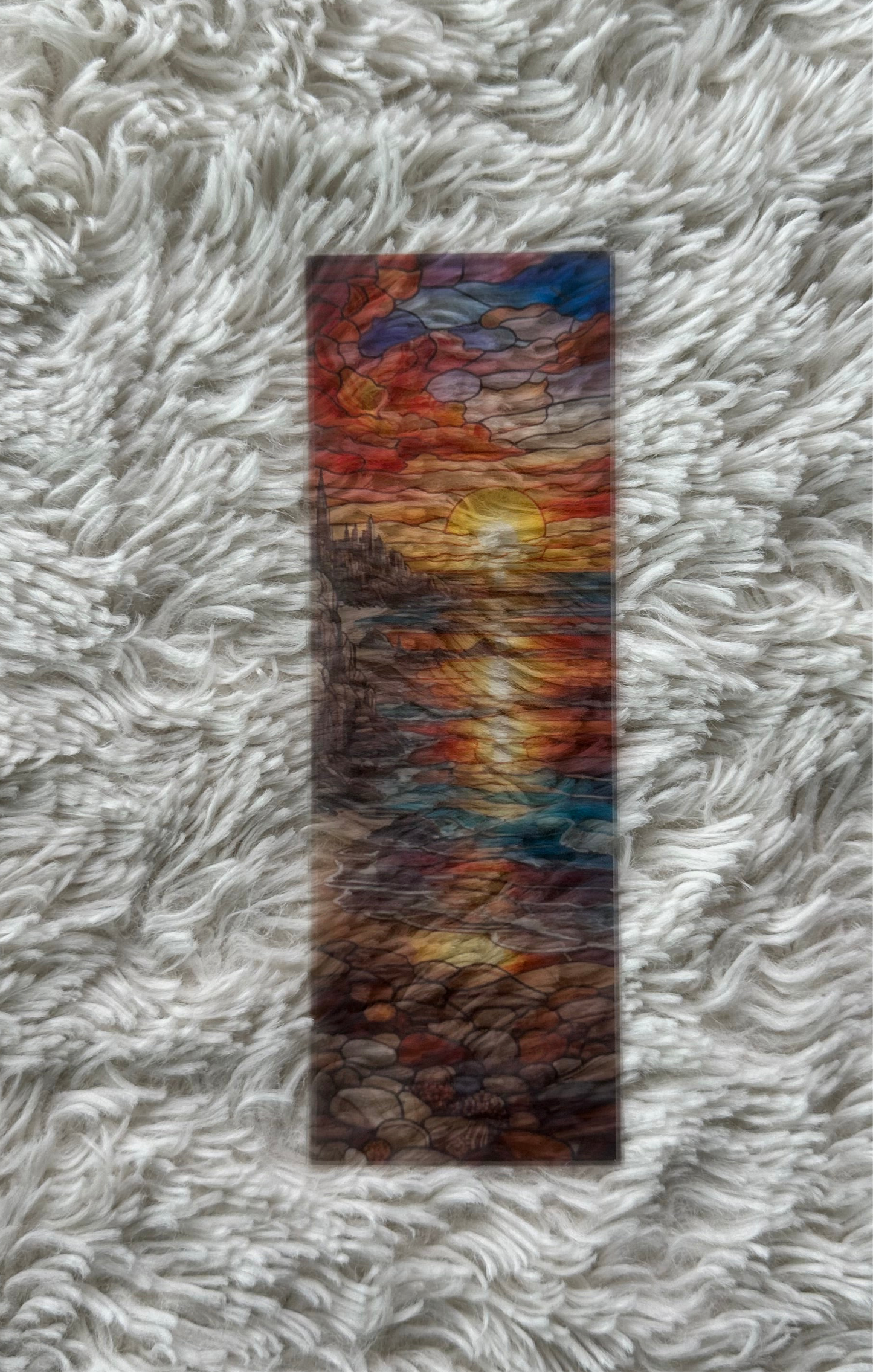 Stained Glass Style Landscape - Bookmark (82)