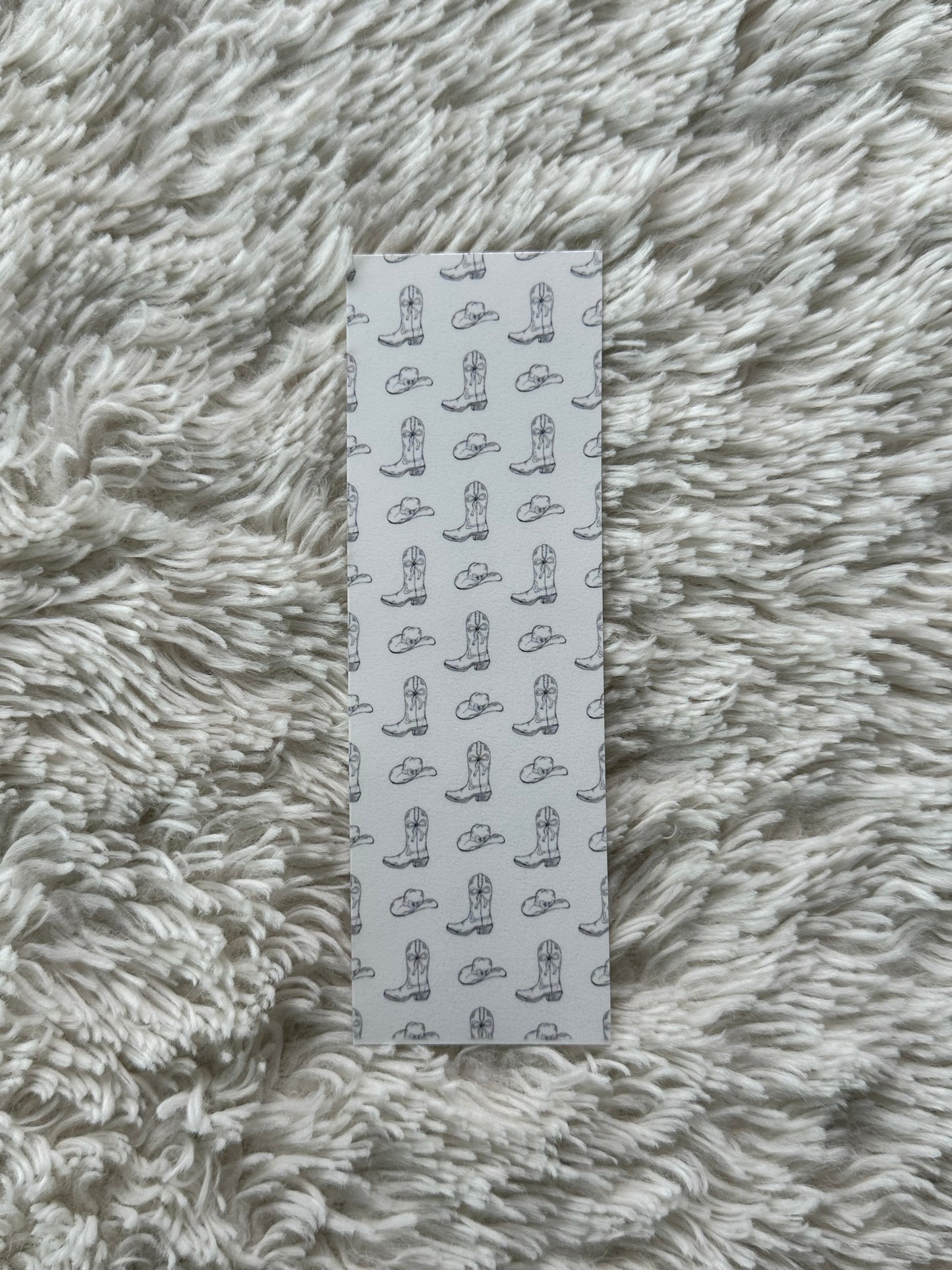 B&W Cowgirl Boots - Bookmark