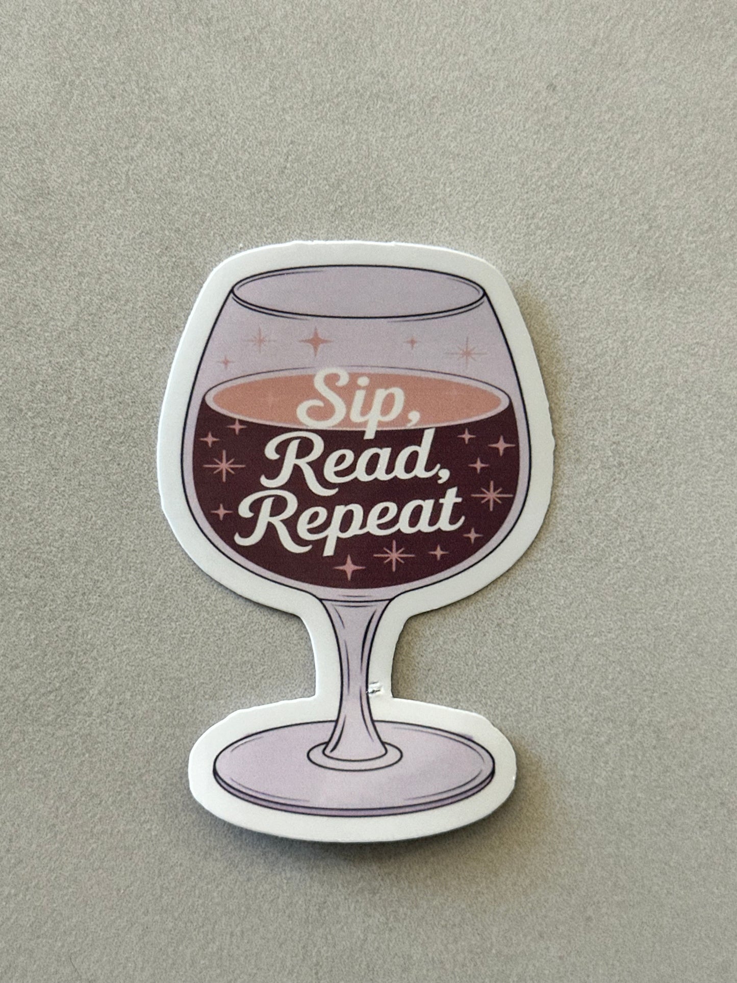 Sip, Read, Repeat - Sticker