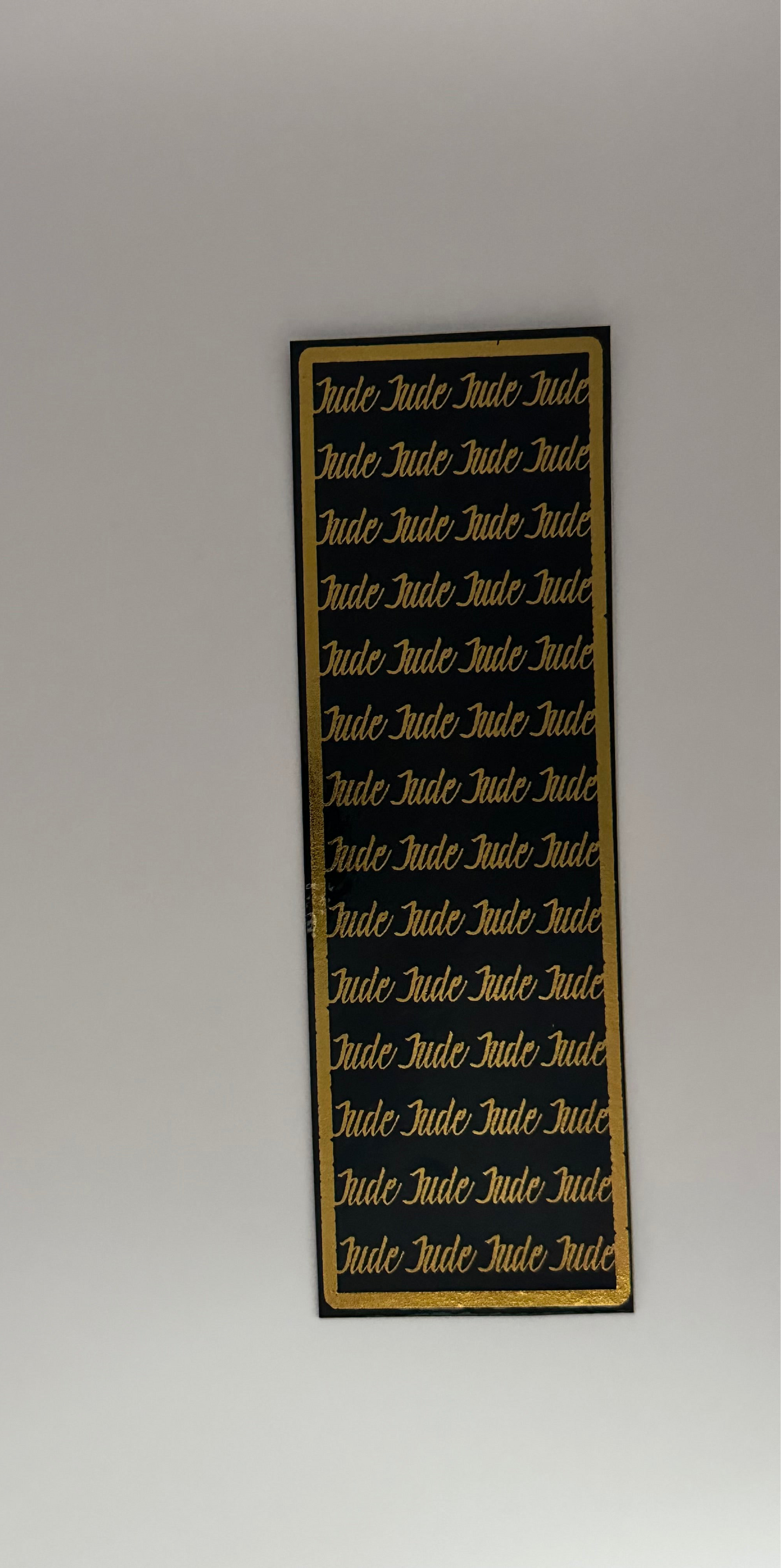 Jude - Foil Bookmark - (Gold)