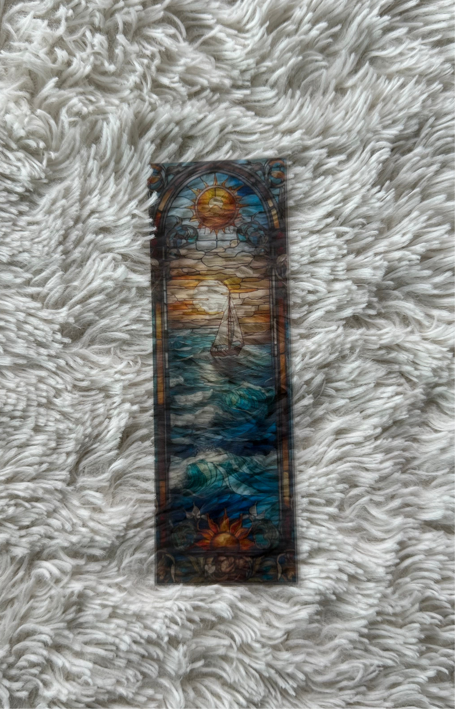 Stained Glass Style Landscape - Bookmark (33)