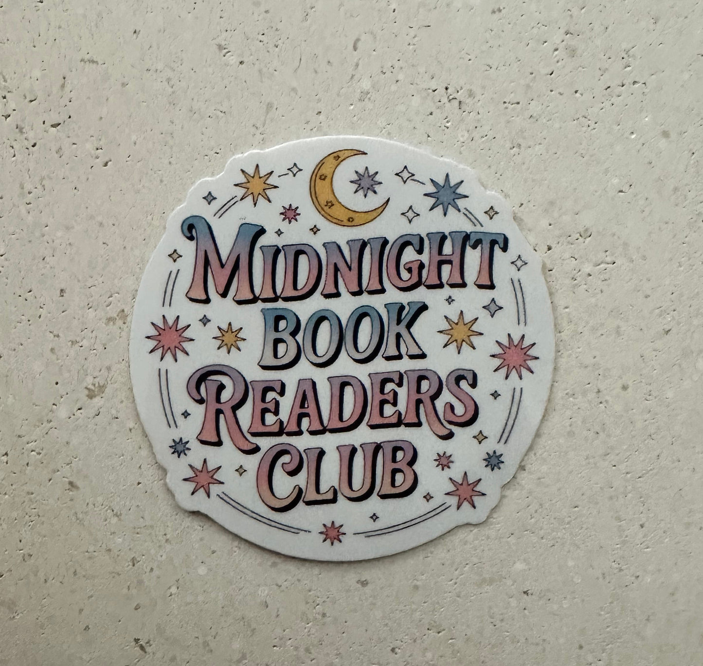 Midnight Book Readers Club Moon & Stars - Sticker