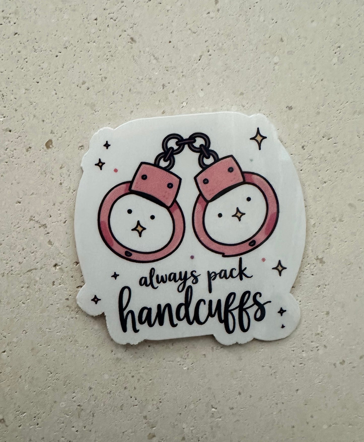 Always Pack Handcuffs - Sticker