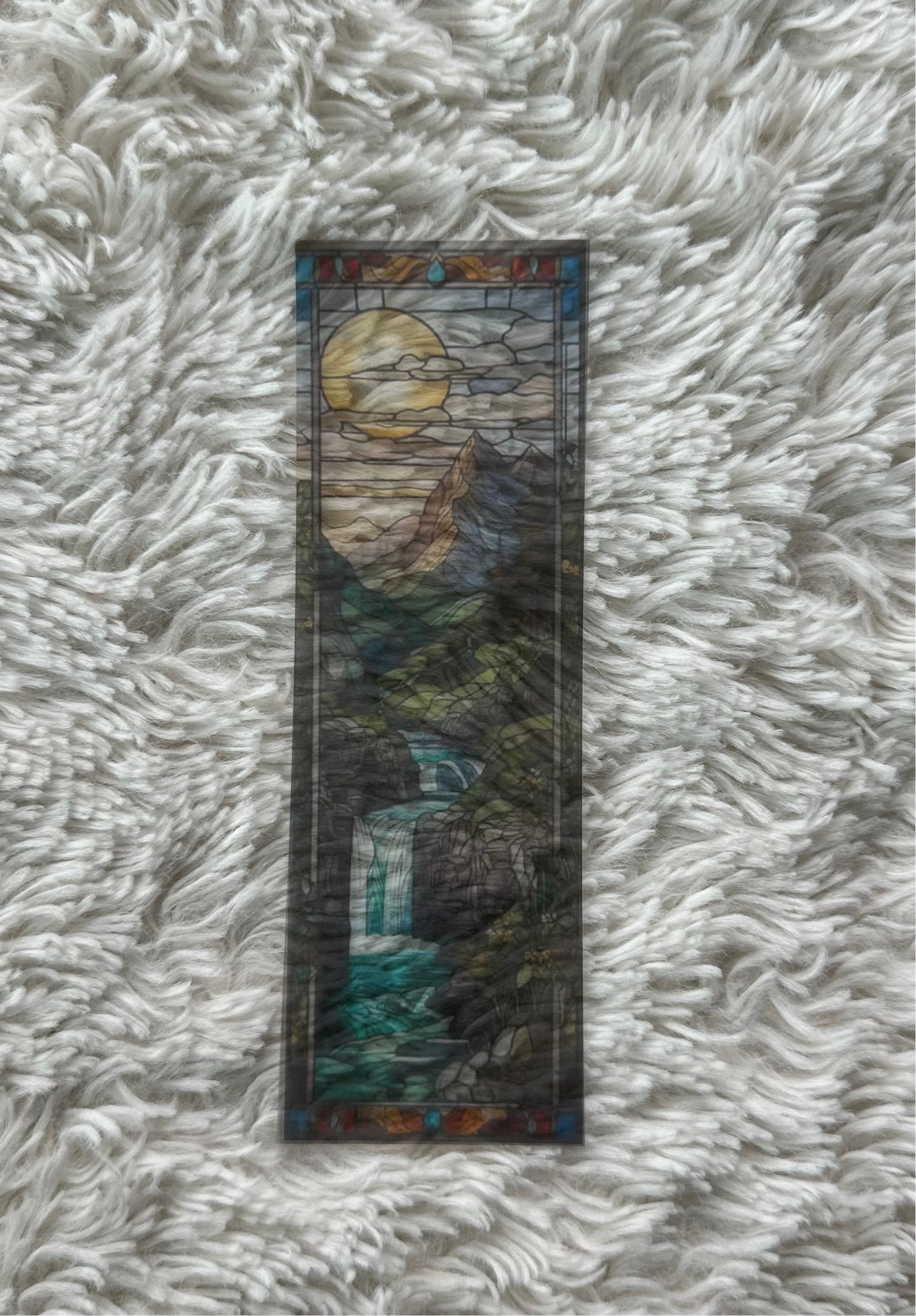 Stained Glass Style Landscape - Bookmark (5)