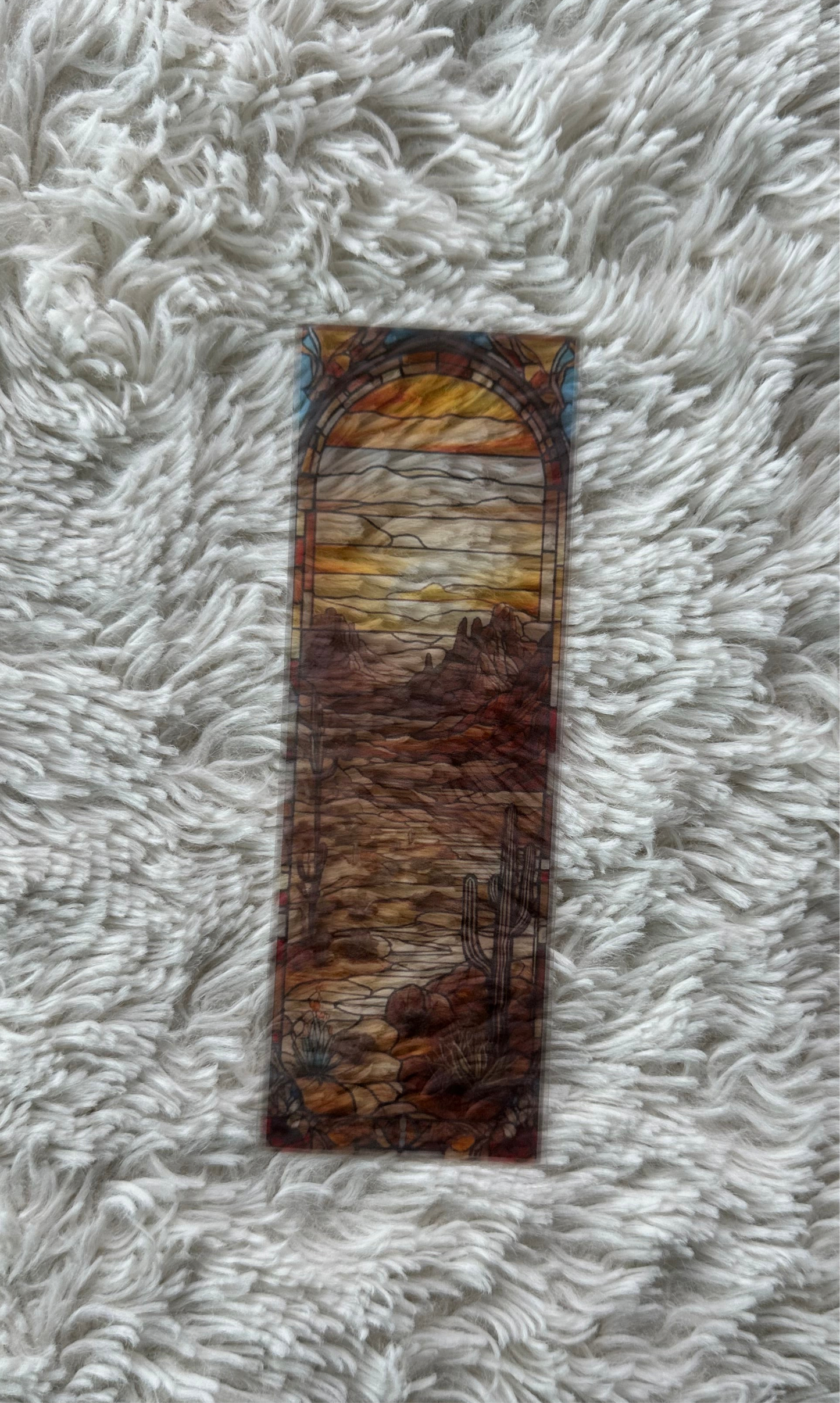 Stained Glass Style Landscape - Bookmark (8)