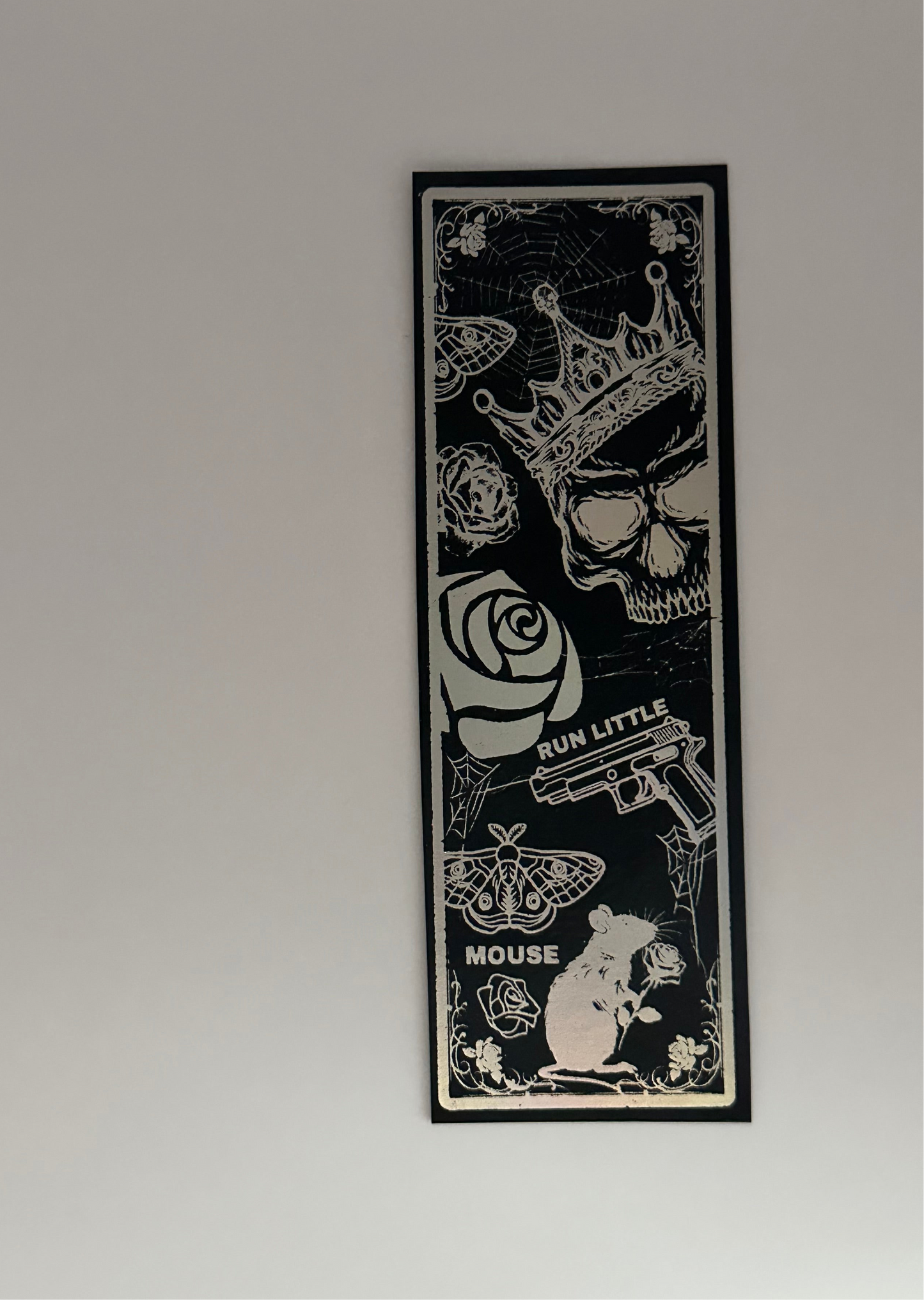 Run Little Mouse - Foil Bookmark - (Silver Holographic)
