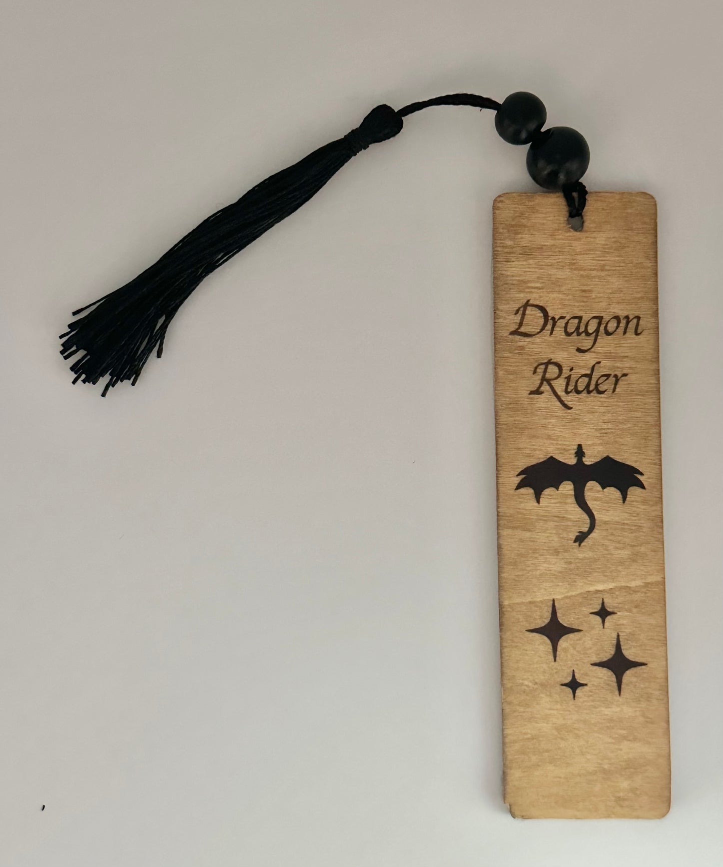 Dragon Rider - Wood Bookmark - (Early American)