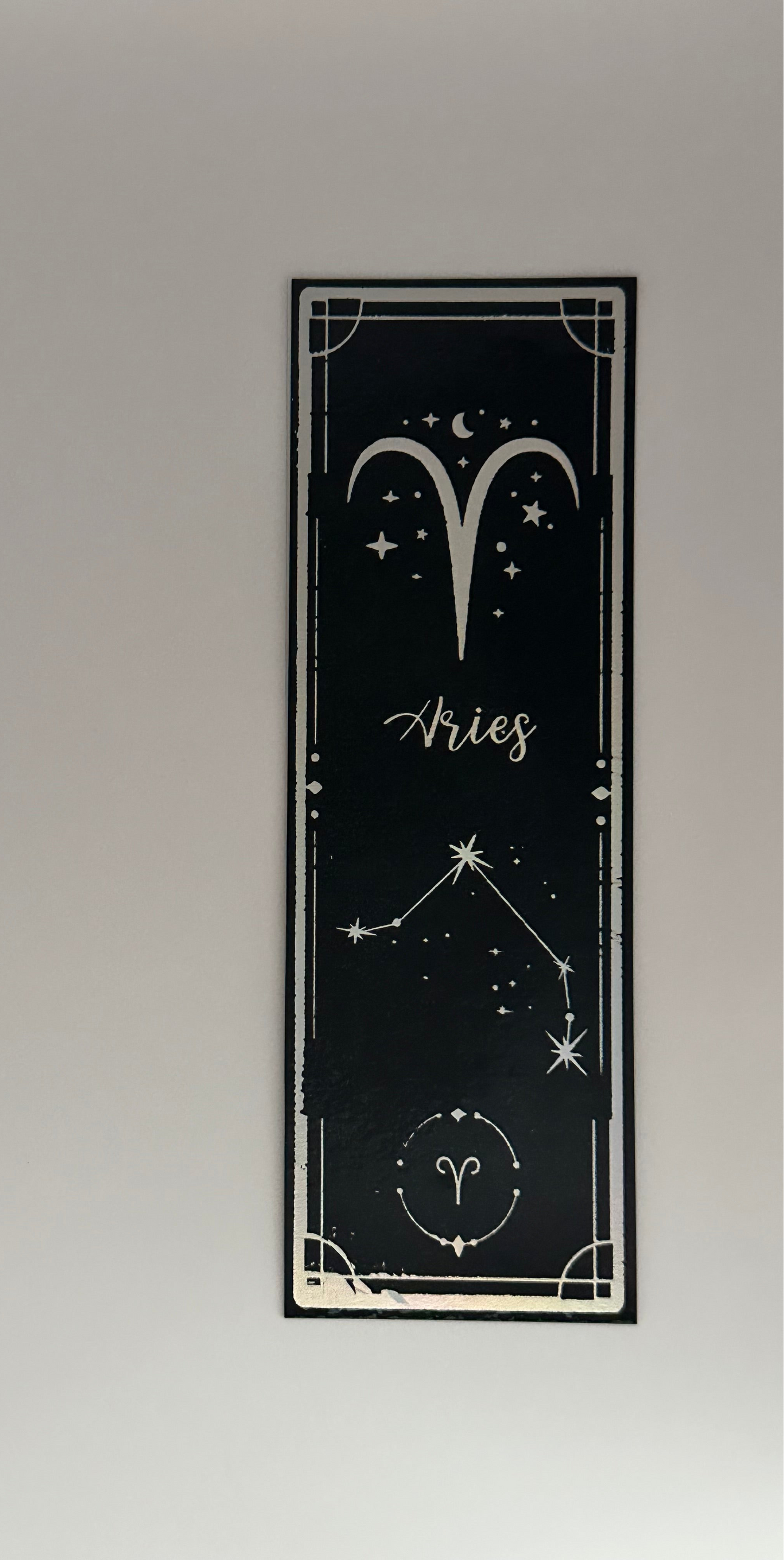 Aries - Foil Bookmark - (Silver Holographic)
