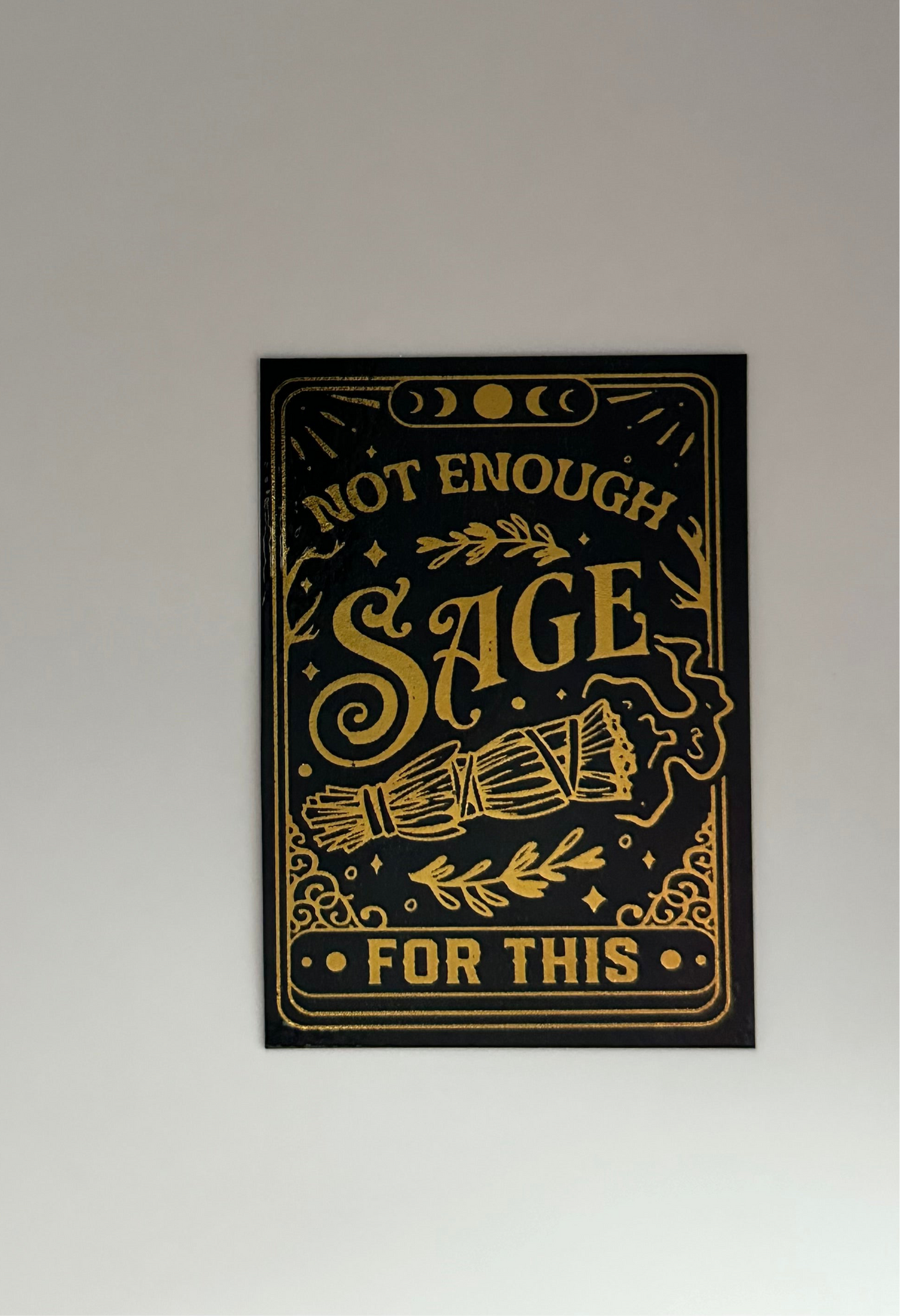 Sage Tarot Card - Foil Bookmark - (Gold)