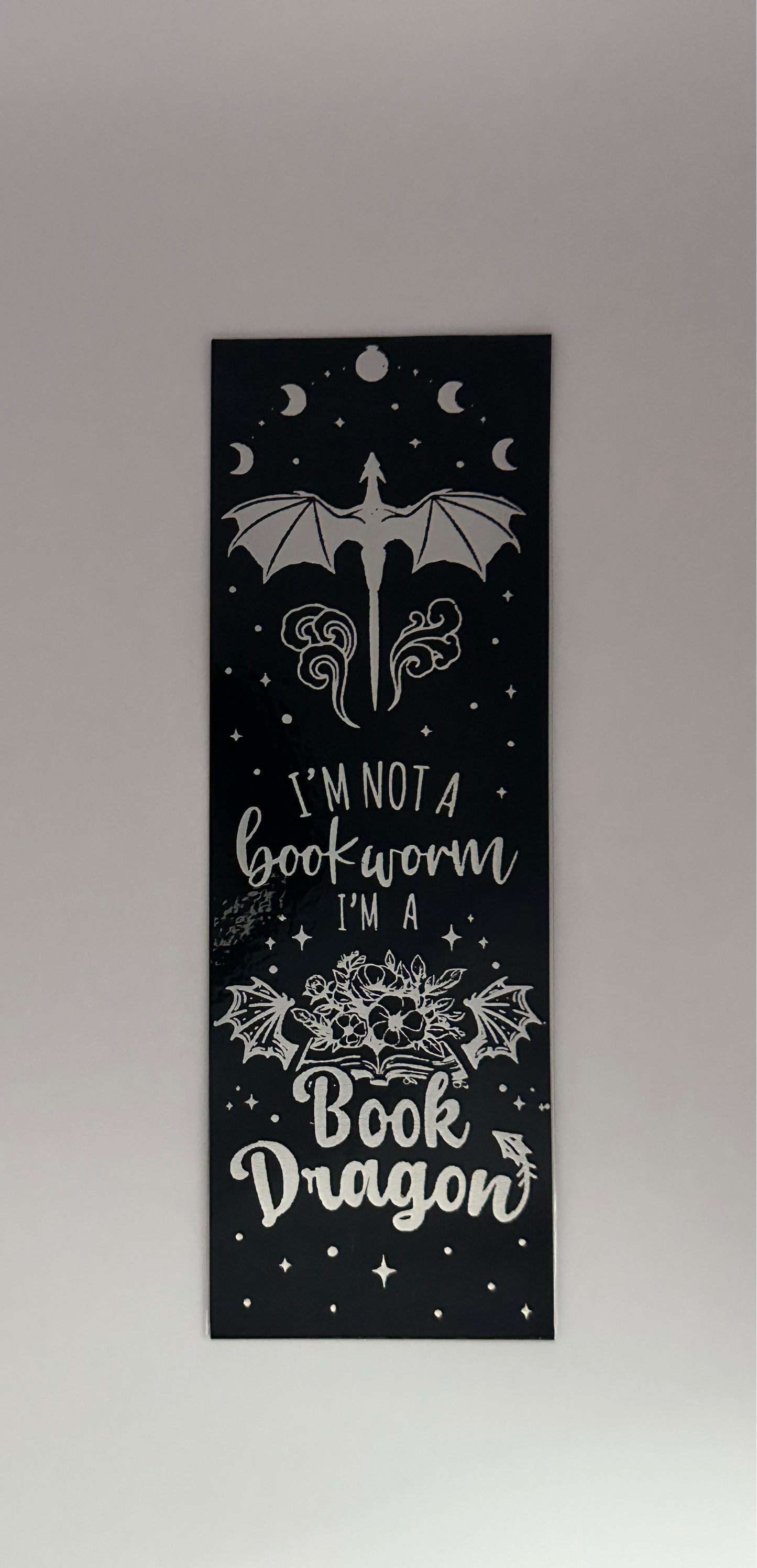 I’m Not A Bookworm - Foil Bookmark - (Silver Holographic)