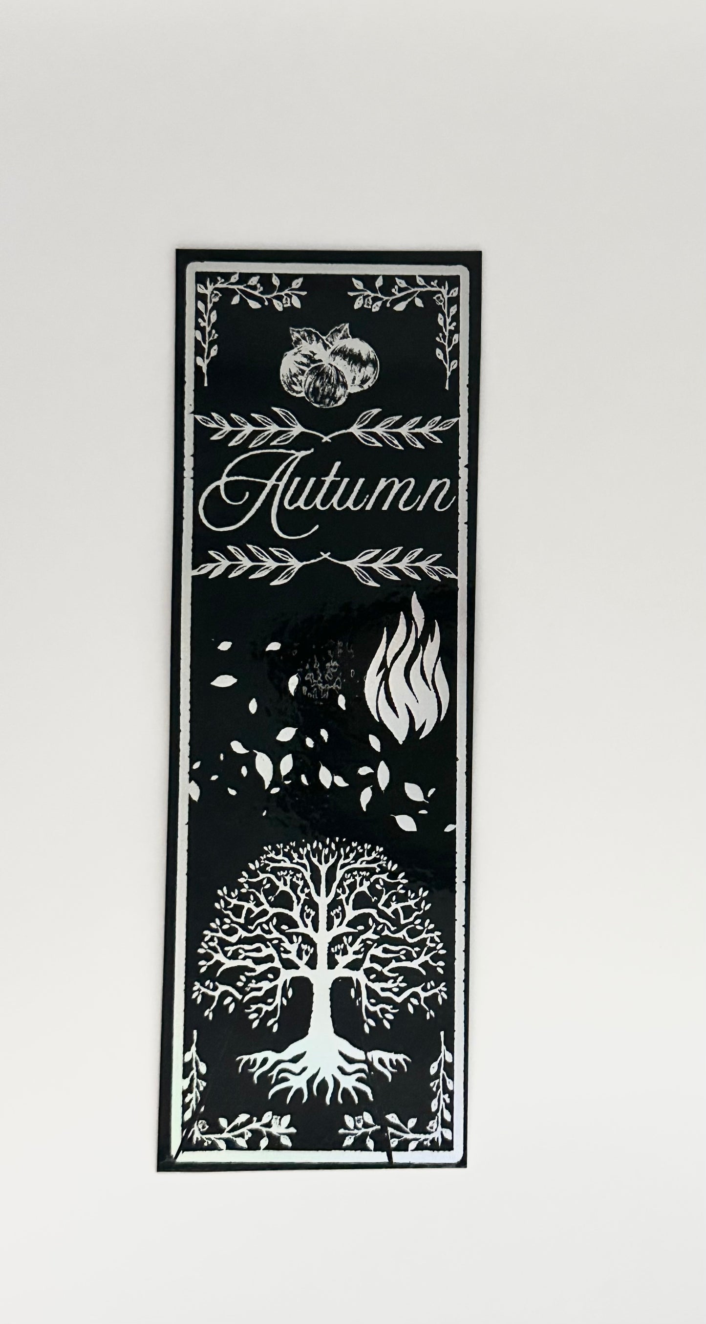 Autumn - Foil Bookmark - (Silver Holographic)