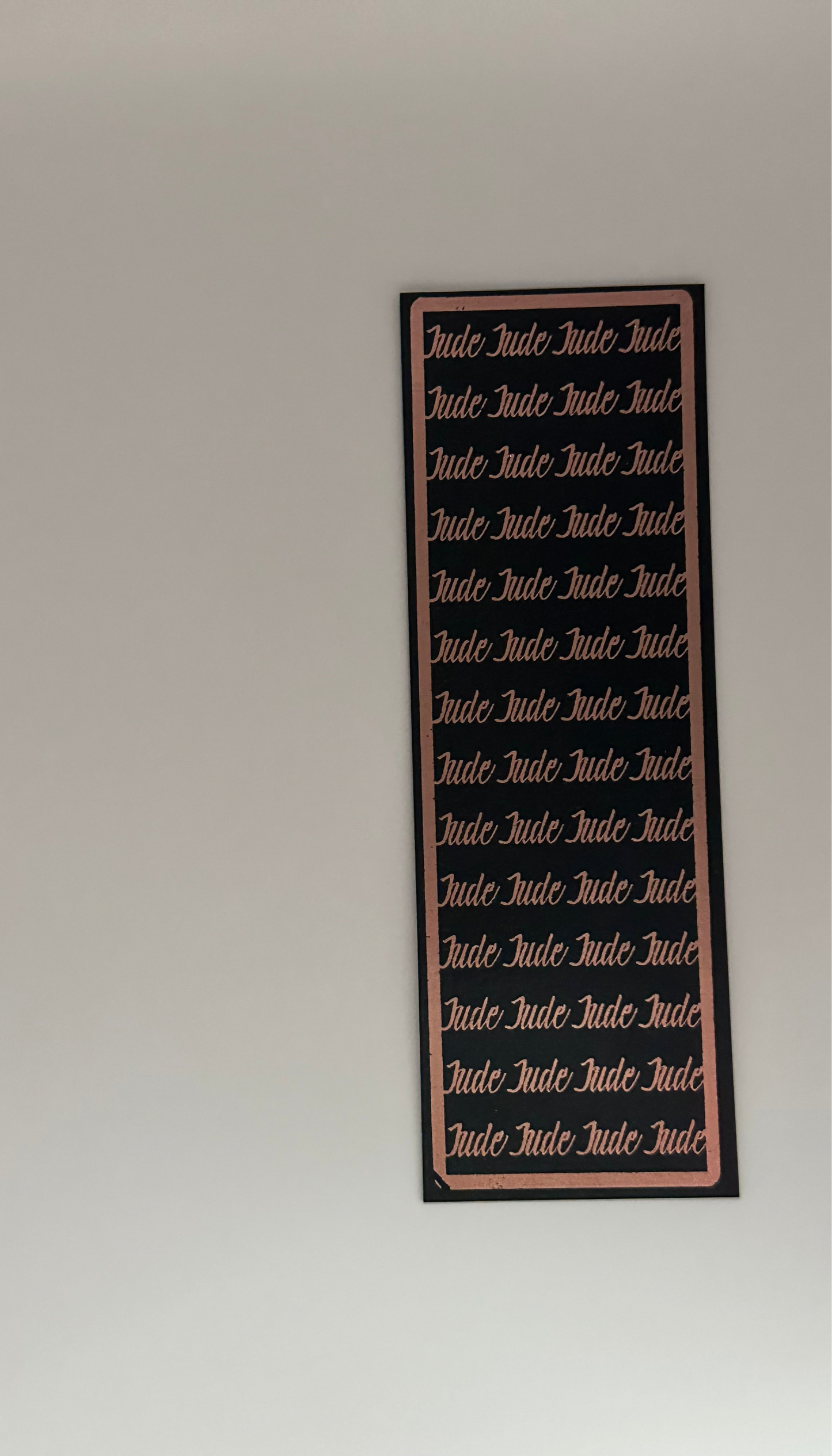 Jude - Foil Bookmark - (Rose Gold)