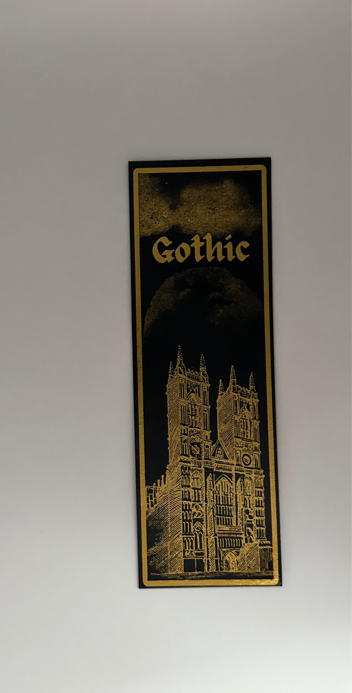 Gothic - Foil Bookmark - (Gold)