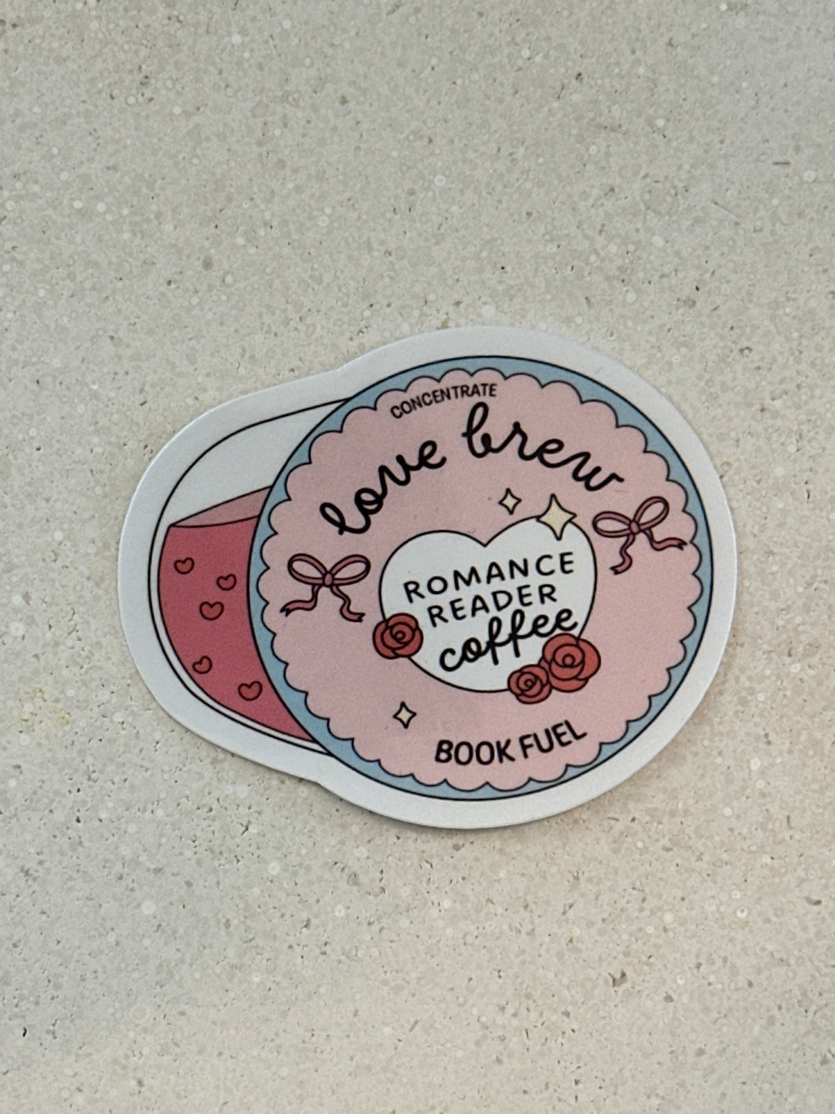 Romance Reader Coffee Pod - Sticker