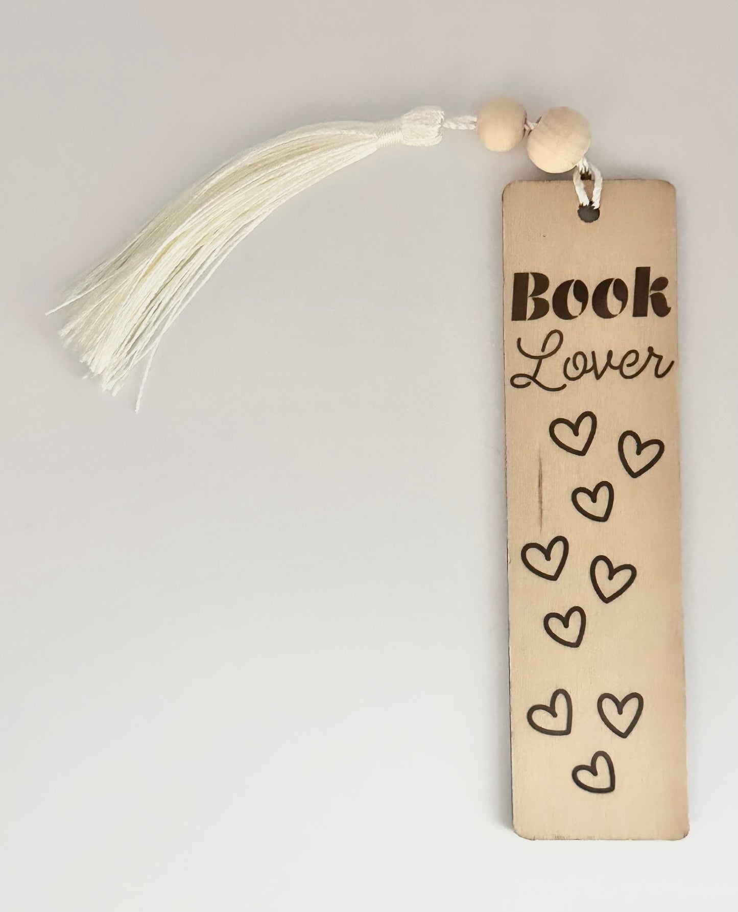 Book Lover - Wood Bookmark - (Linen)