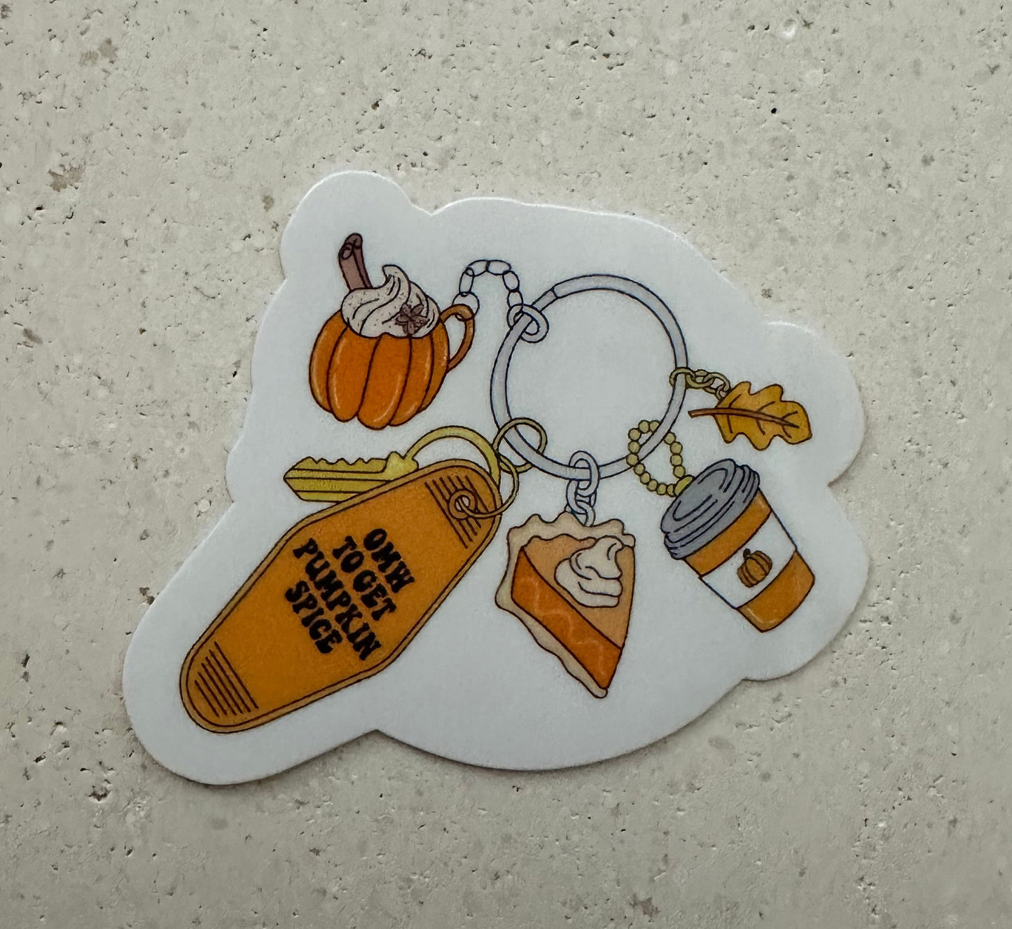 OMW To Get Pumpkin Spice - Sticker