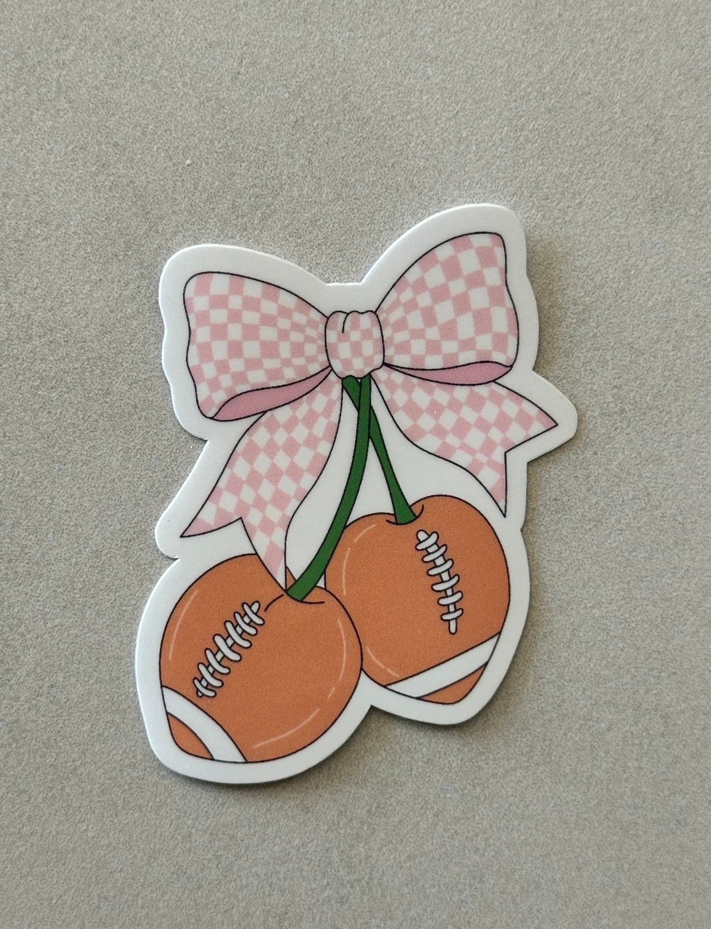 Cherry Shaped Footballs - Sticker