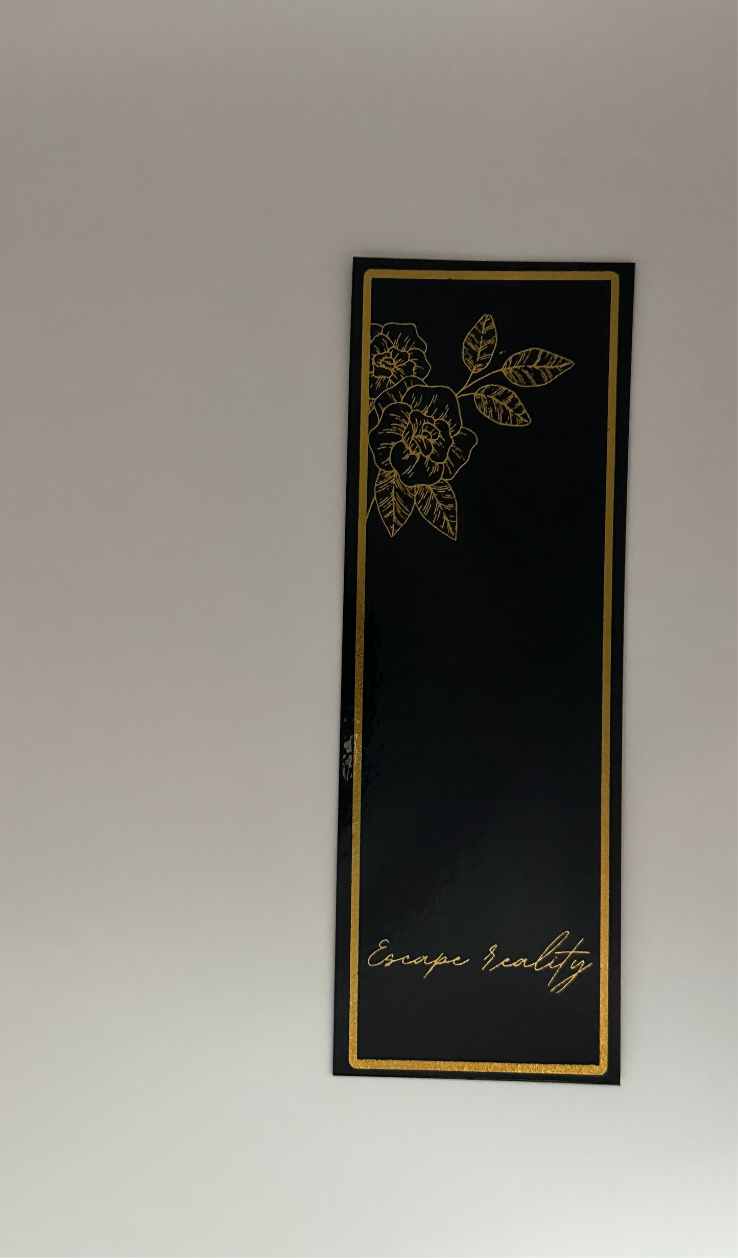 Escape Reality - Foil Bookmark - (Gold)