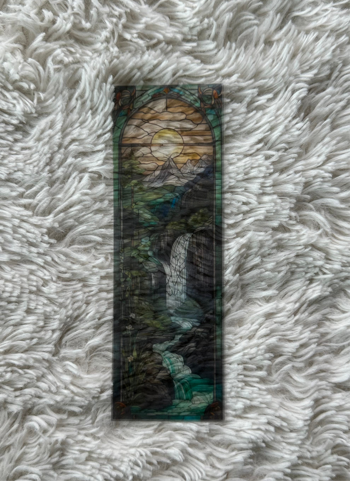 Stained Glass Style Landscape - Bookmark (28)