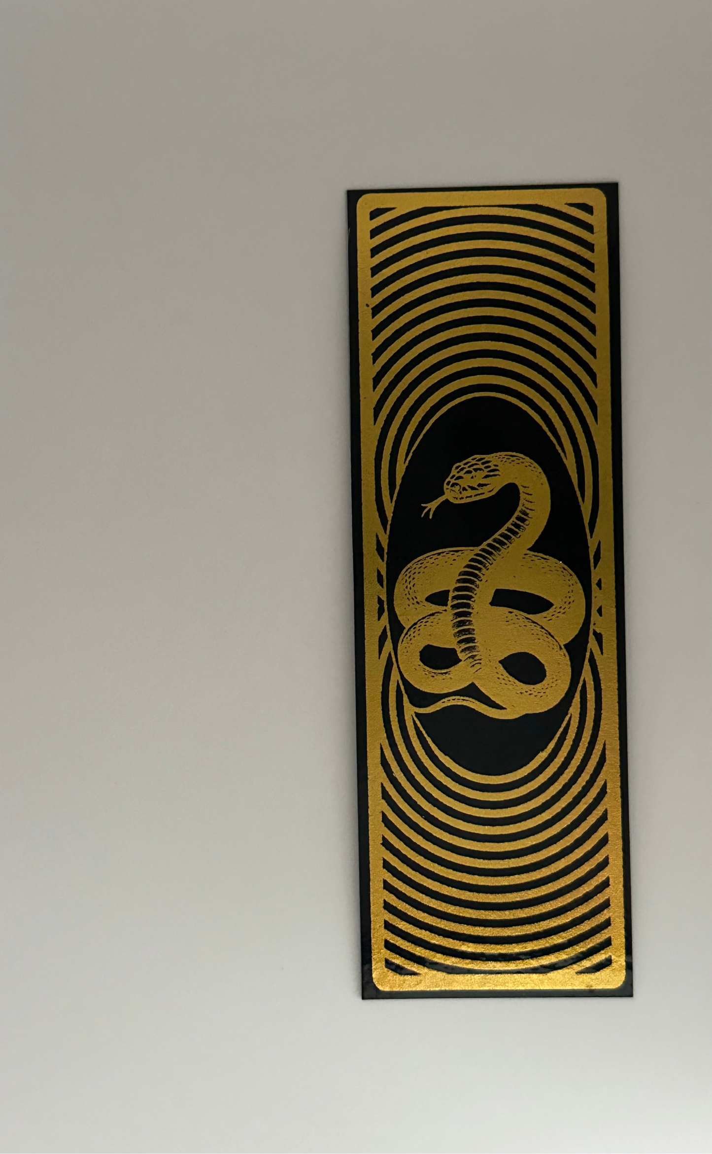 Serpent - Foil Bookmark - (Gold)