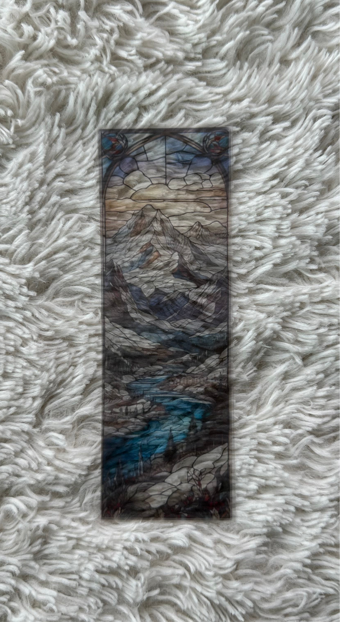 Stained Glass Style Landscape - Bookmark (44)