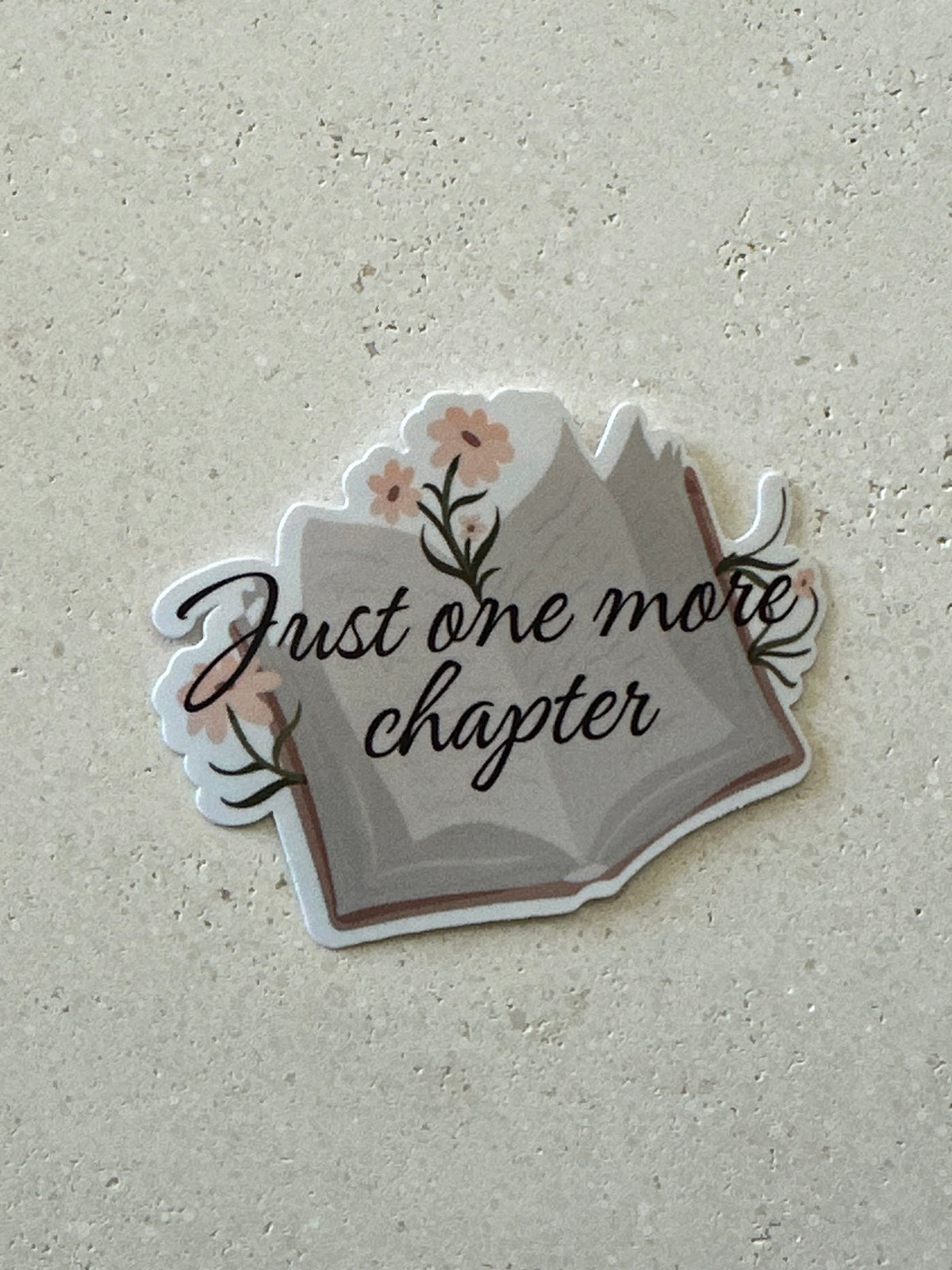Just One More Chapter - Open Book - Sticker