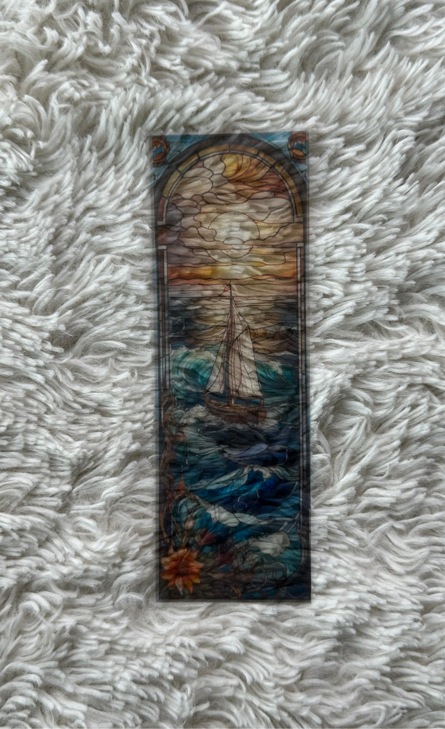 Stained Glass Style Landscape - Bookmark (53)