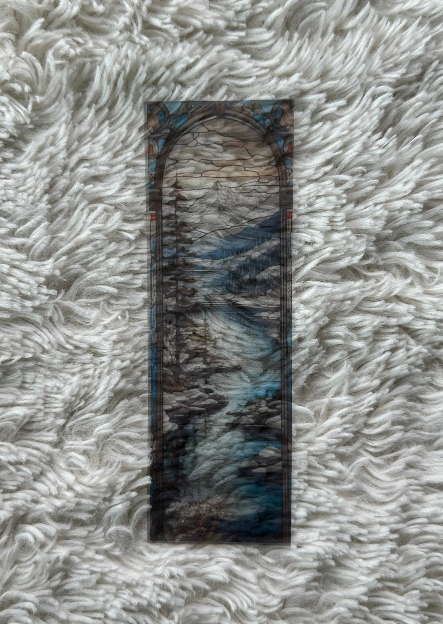 Stained Glass Style Landscape - Bookmark (60)
