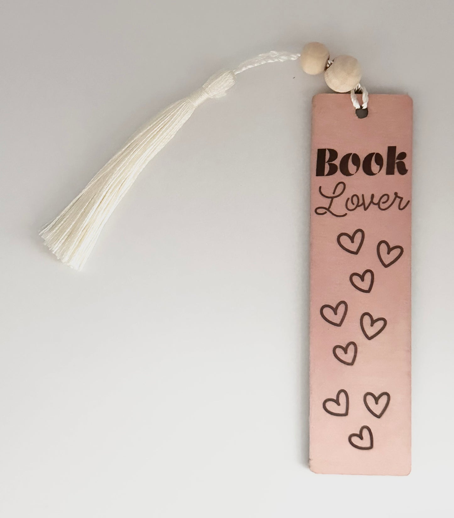 Book Lover - Wood Bookmark - (Rose)