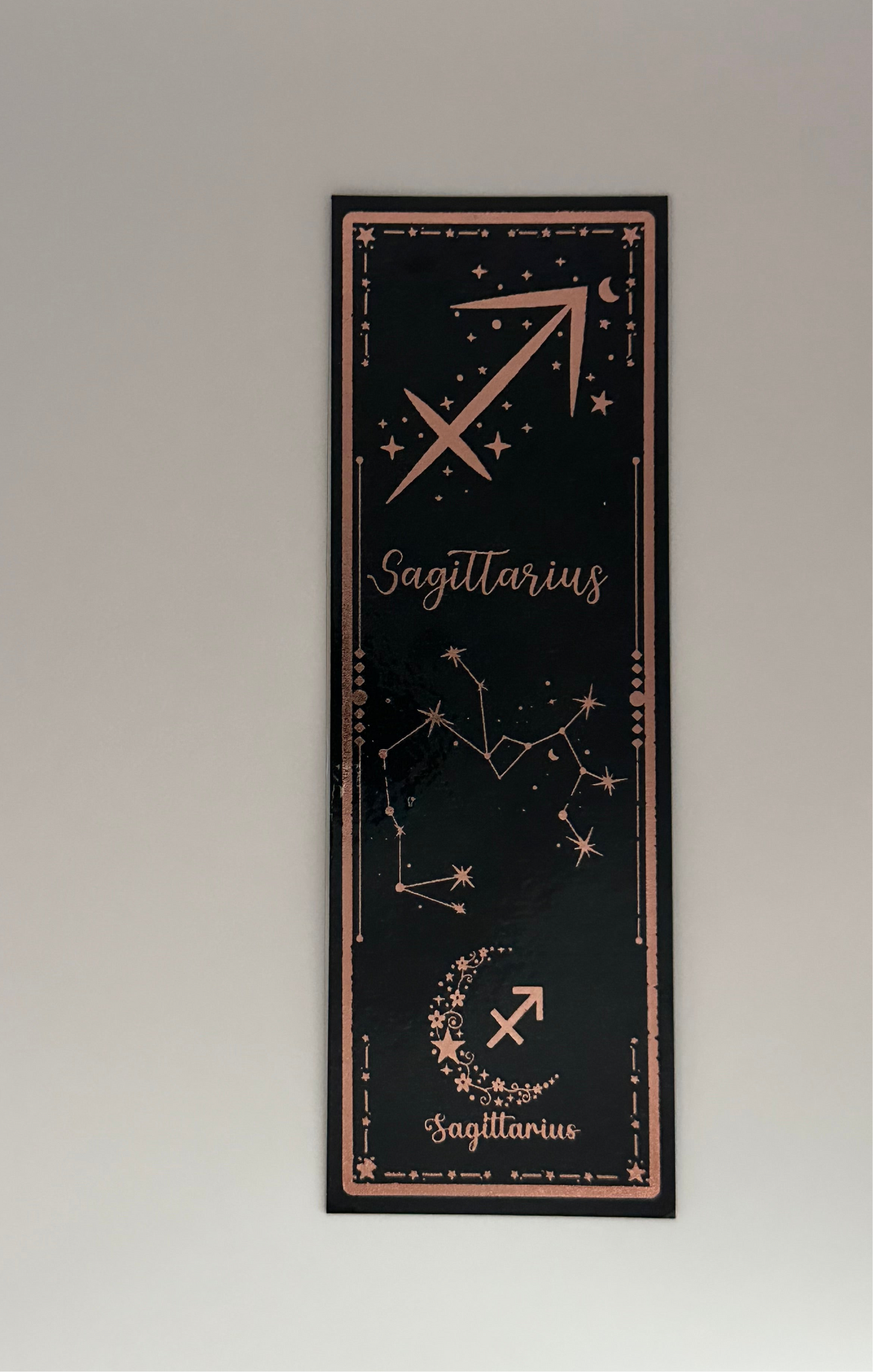 Sagittarius - Foil Bookmark - (Rose Gold)