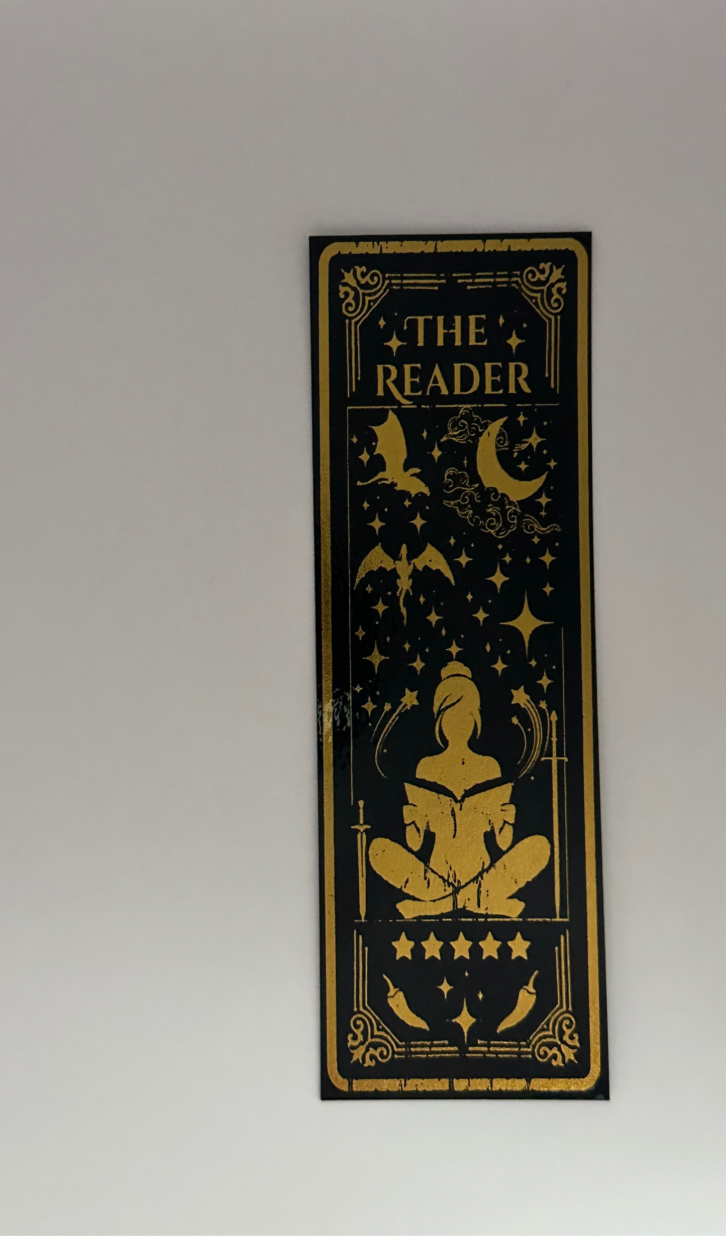 The Reader - Foil Bookmark - (Gold)