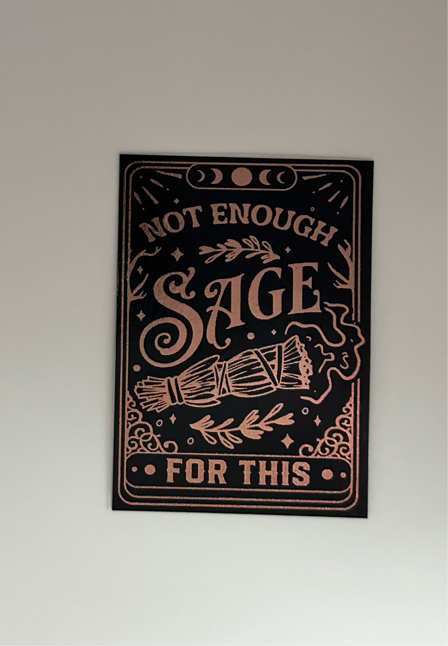 Sage Tarot Card - Foil Bookmark - (Rose Gold)